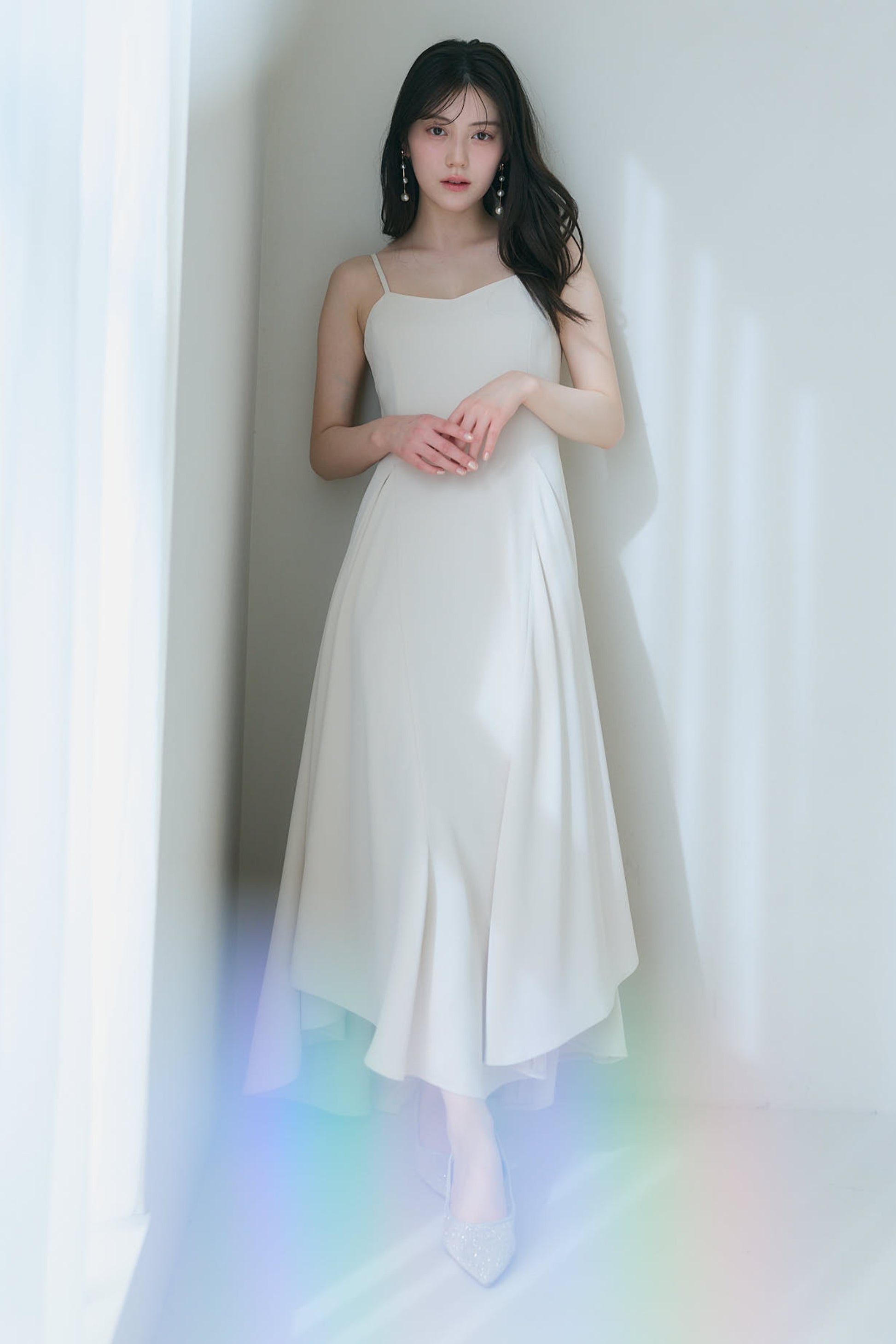 ラッフルキャミワンピース