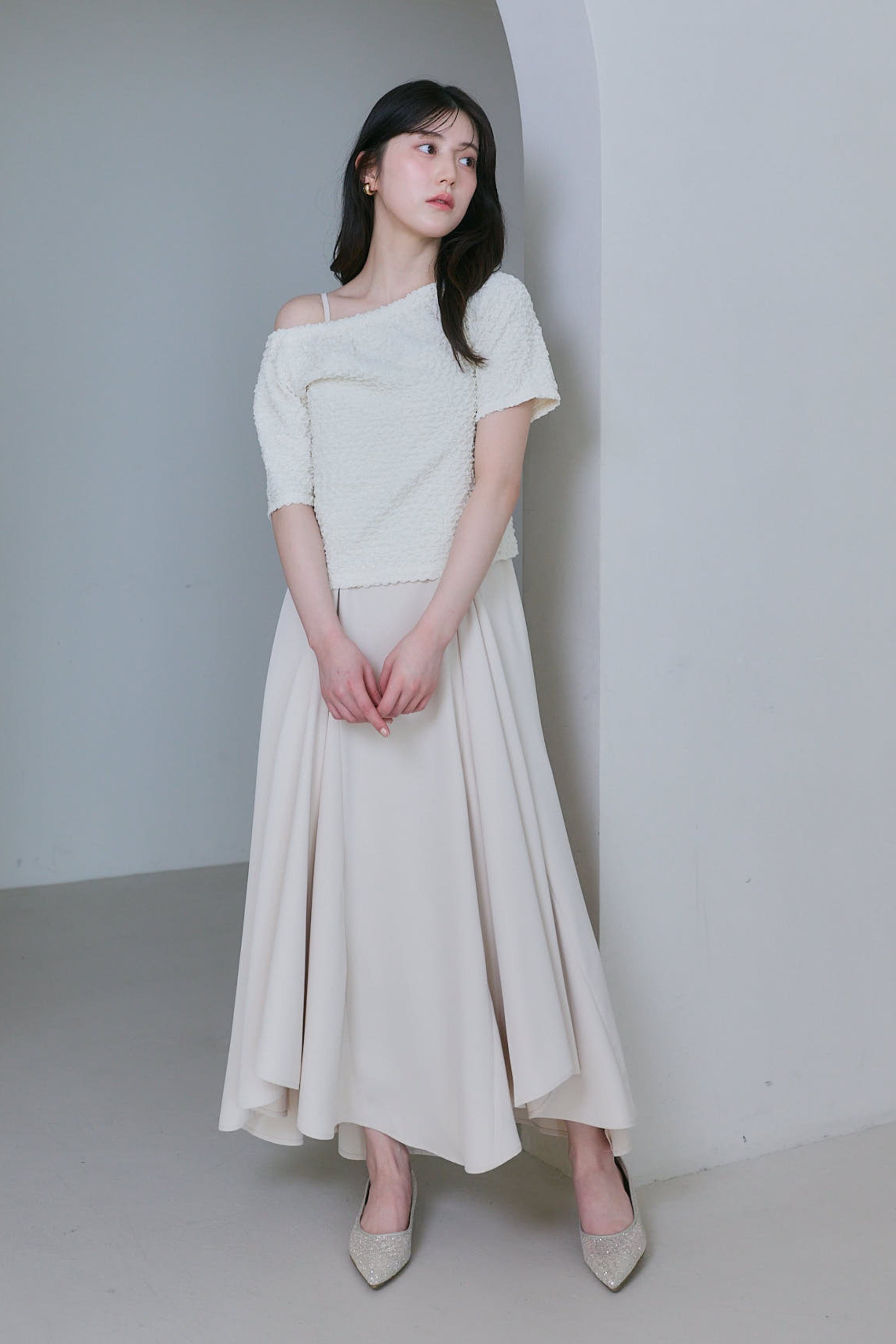 ラッフルキャミワンピース