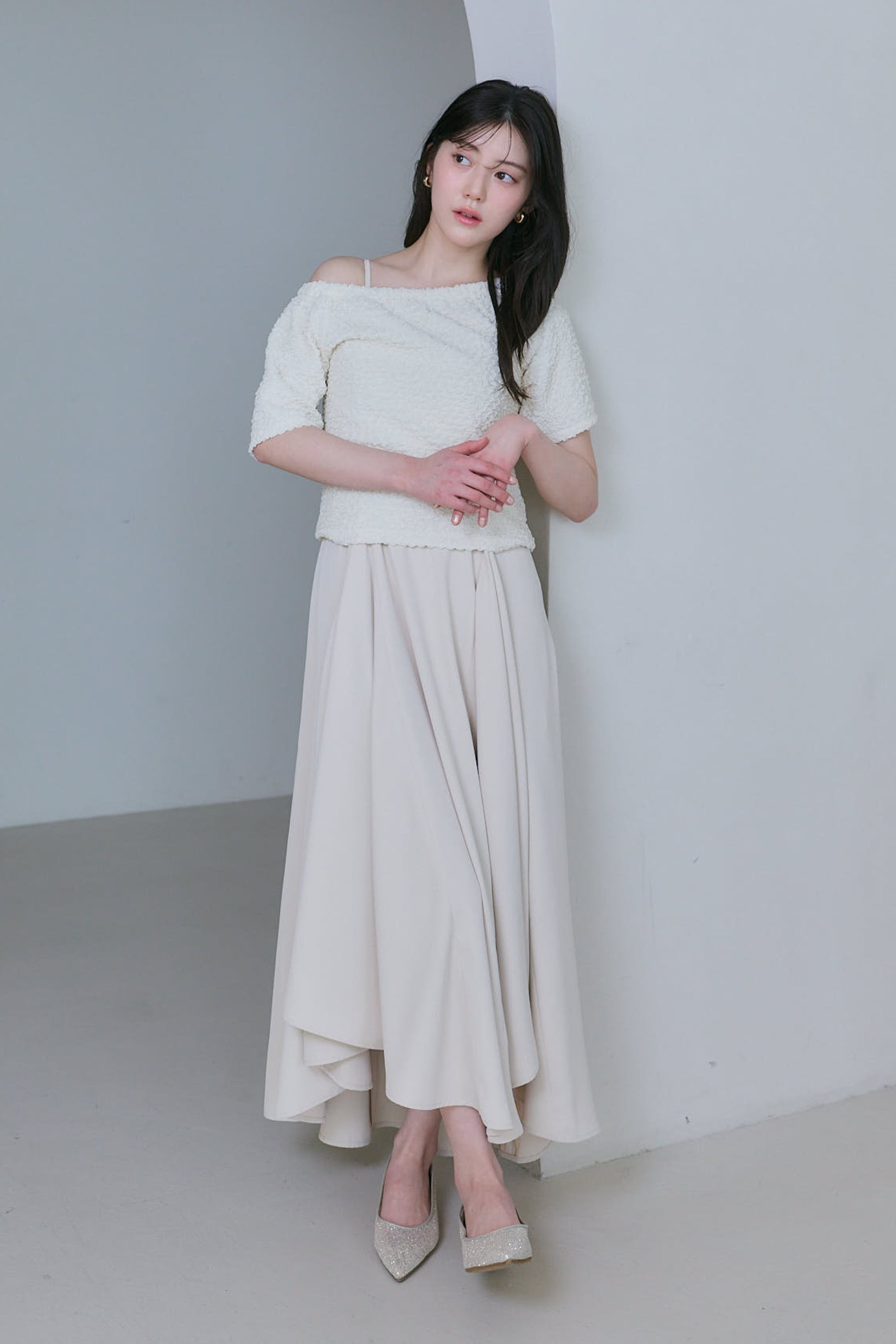 シャーリングカットトップス (SALE)