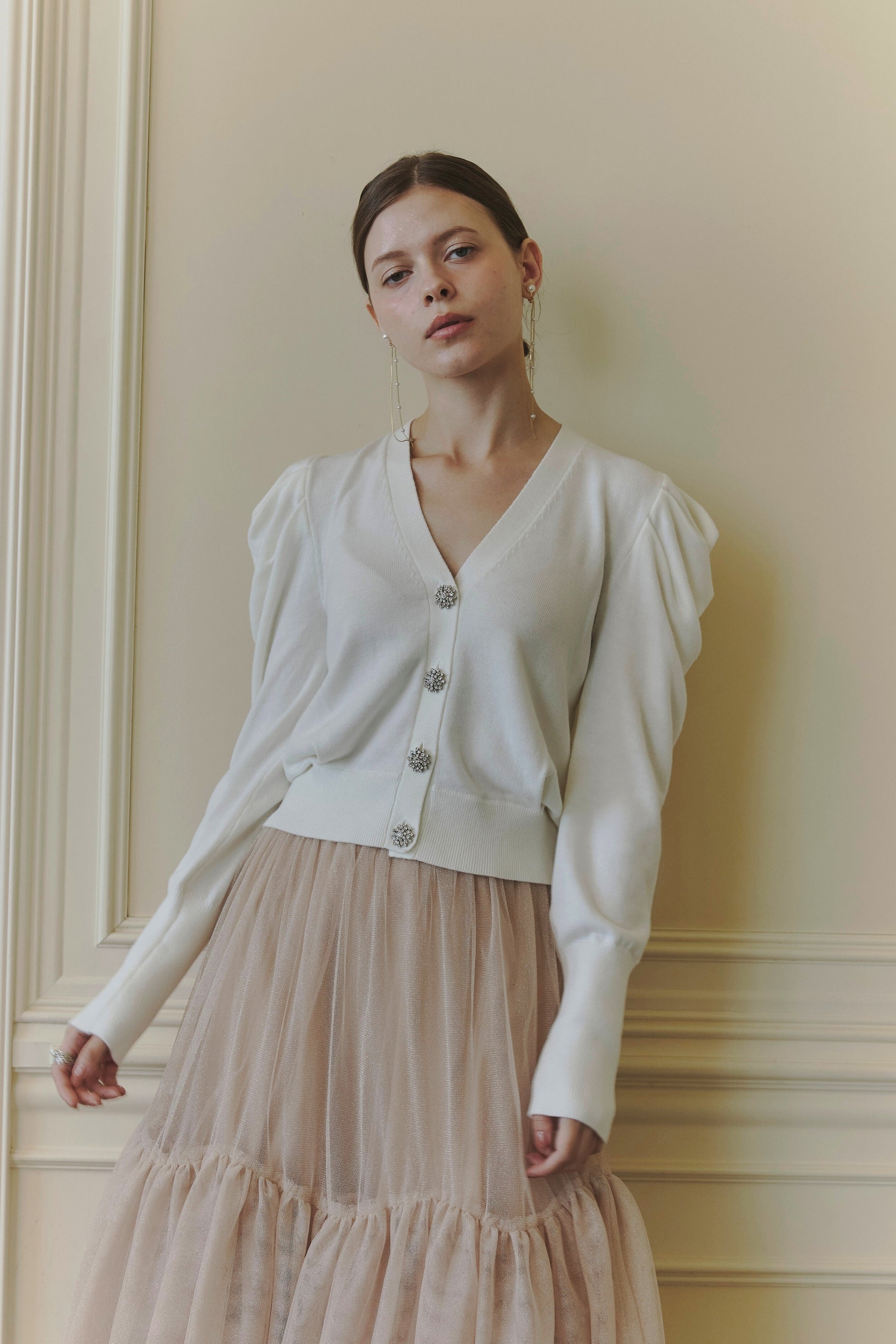 Bijou button cardigan