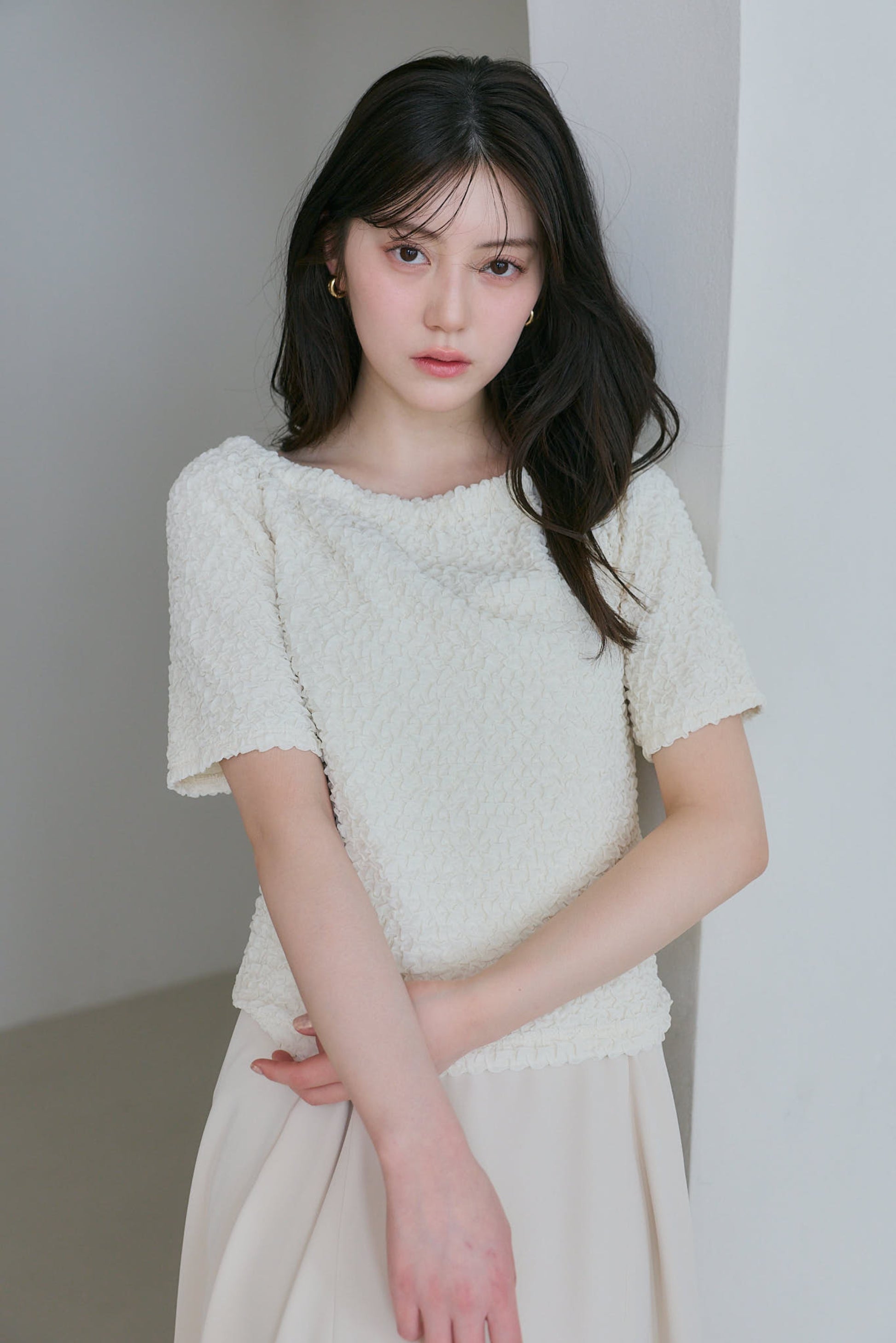シャーリングカットトップス (SALE)