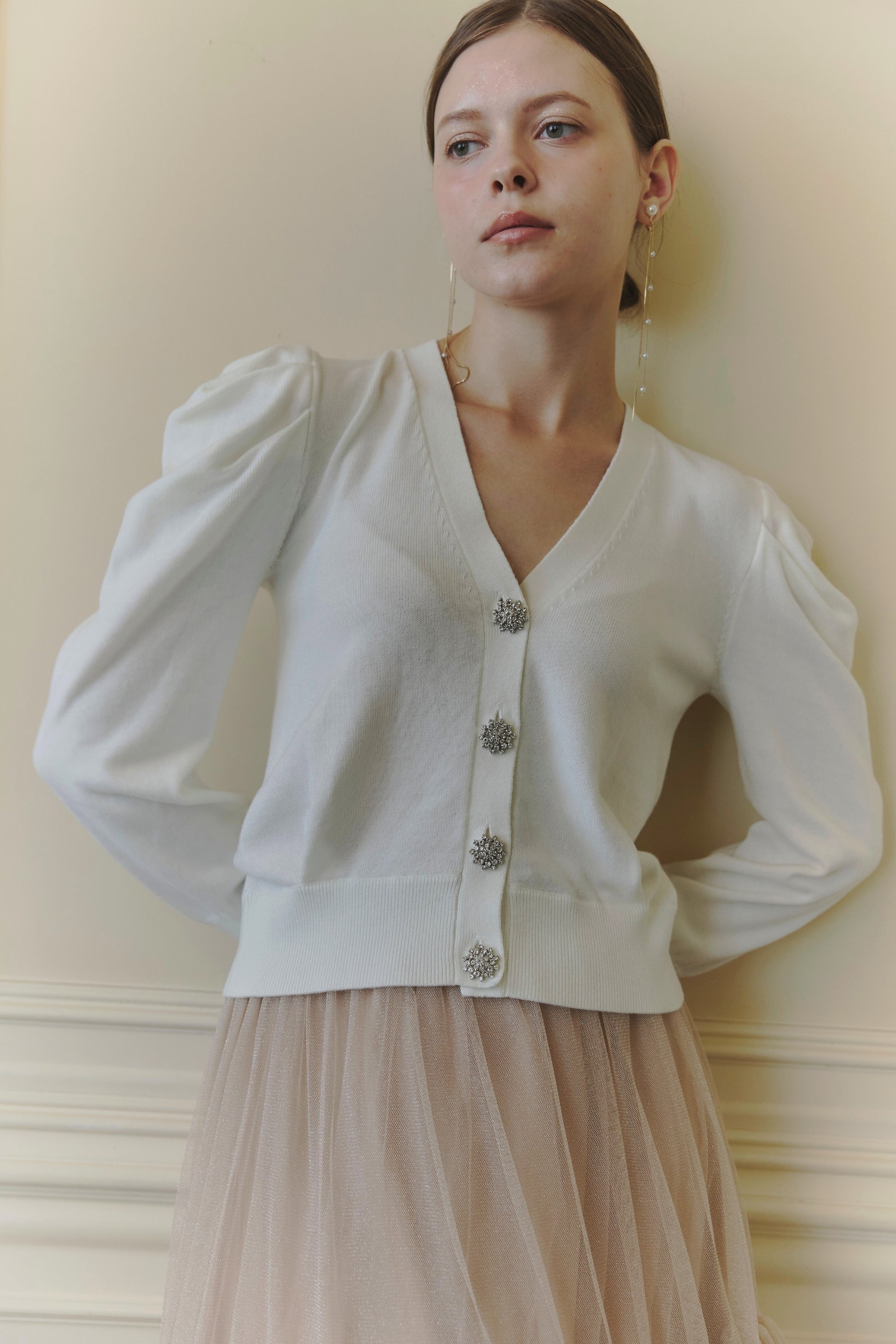 Bijou button cardigan