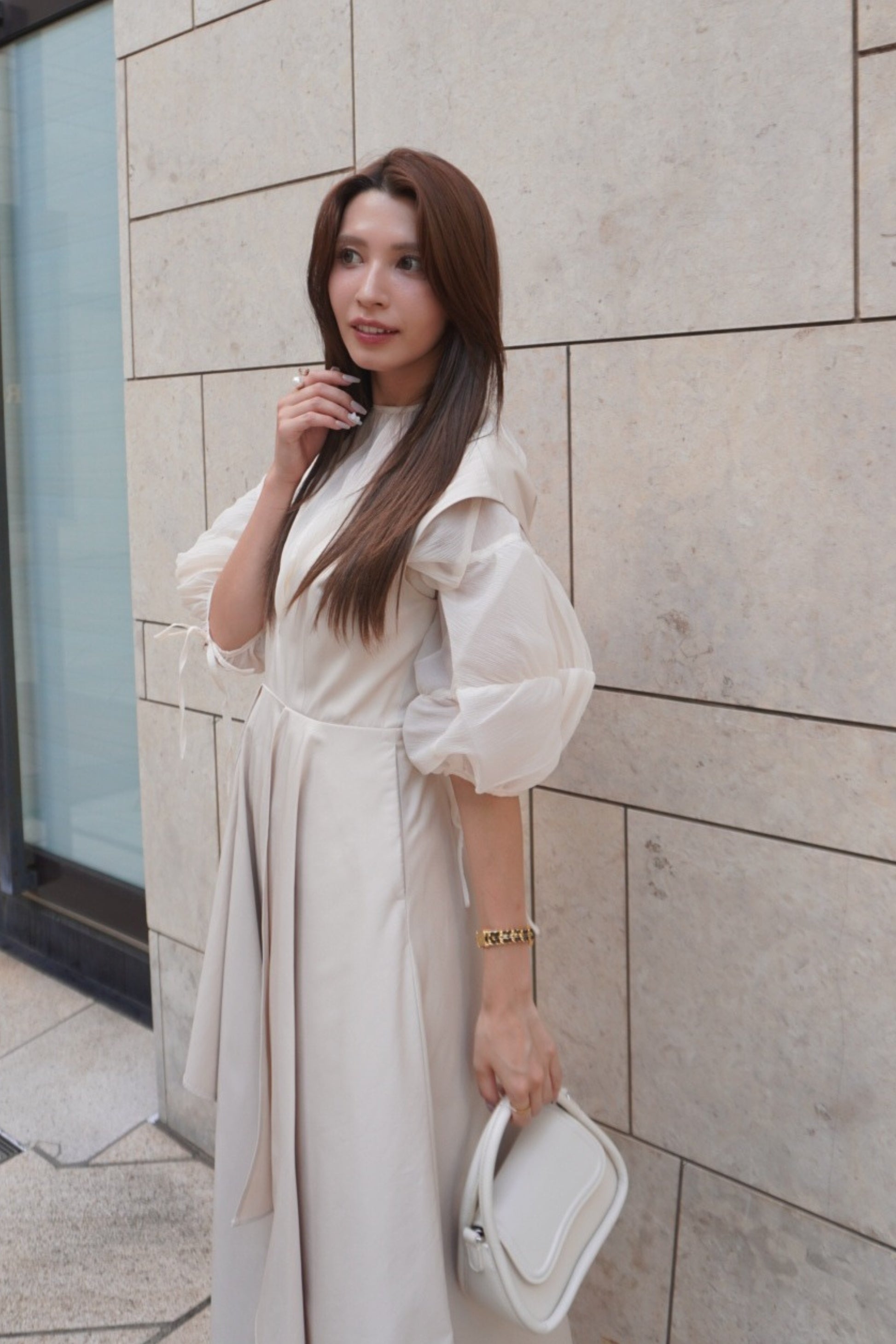 【SALE】Tiered flare jumper skirt