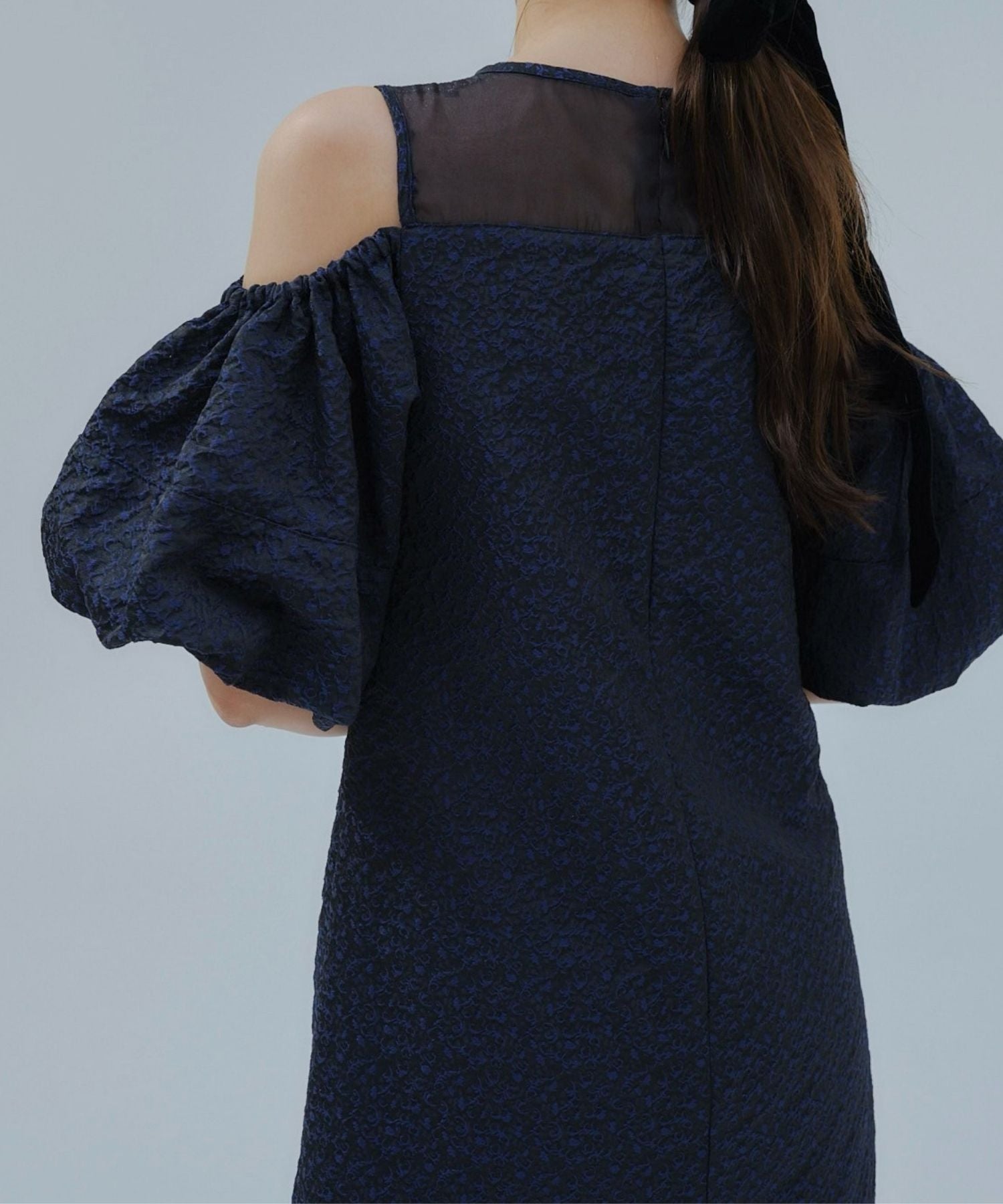 Balloon off shoulder one-piece