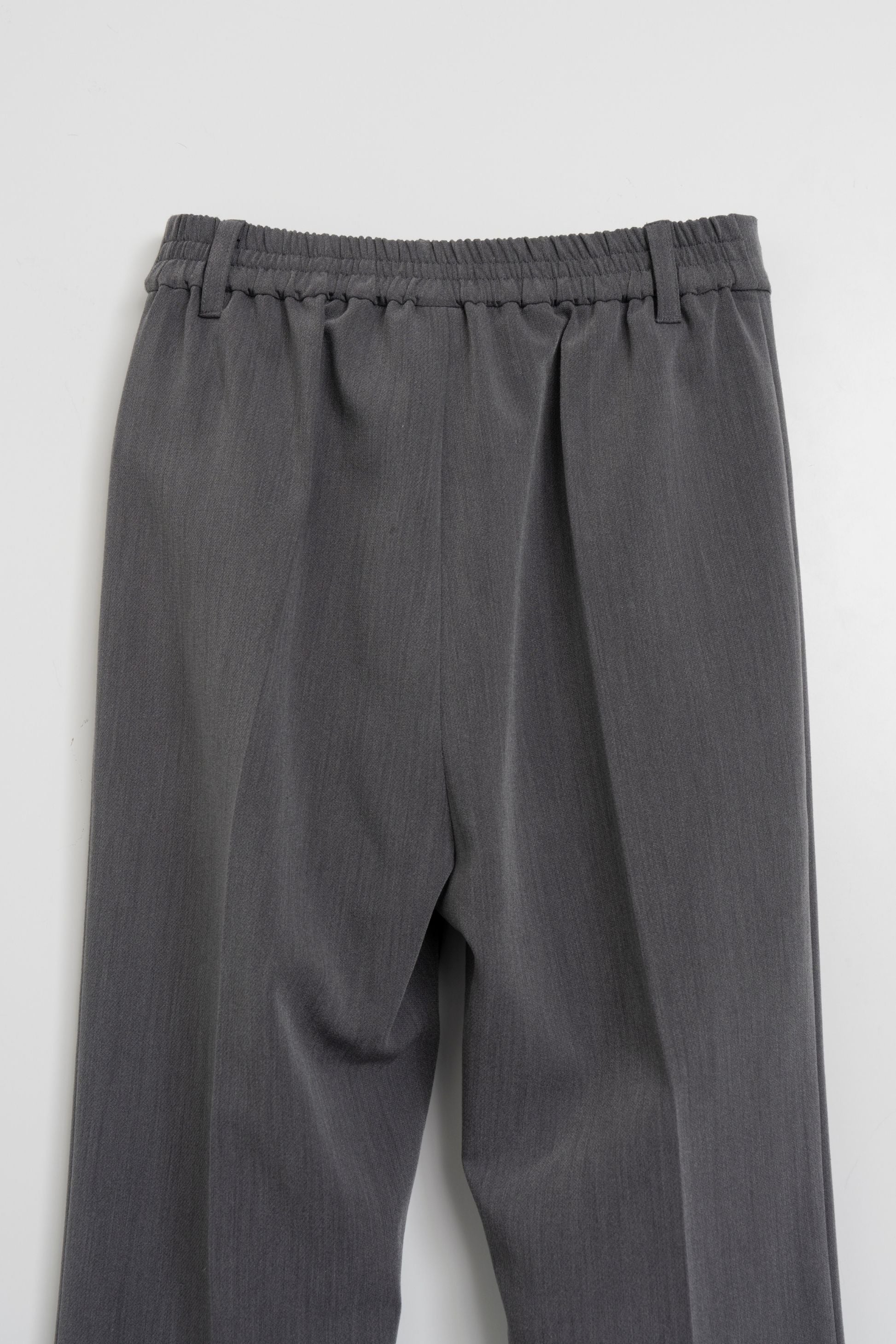 Pin tuck slim flare pants