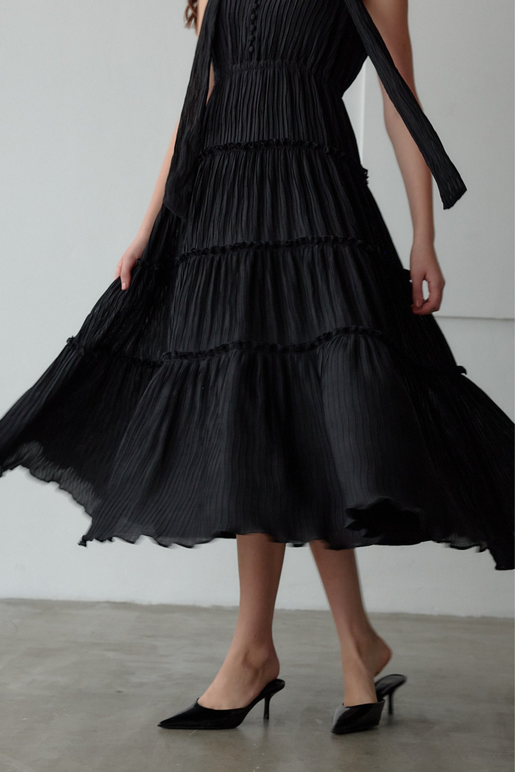 Tiered flare one-piece