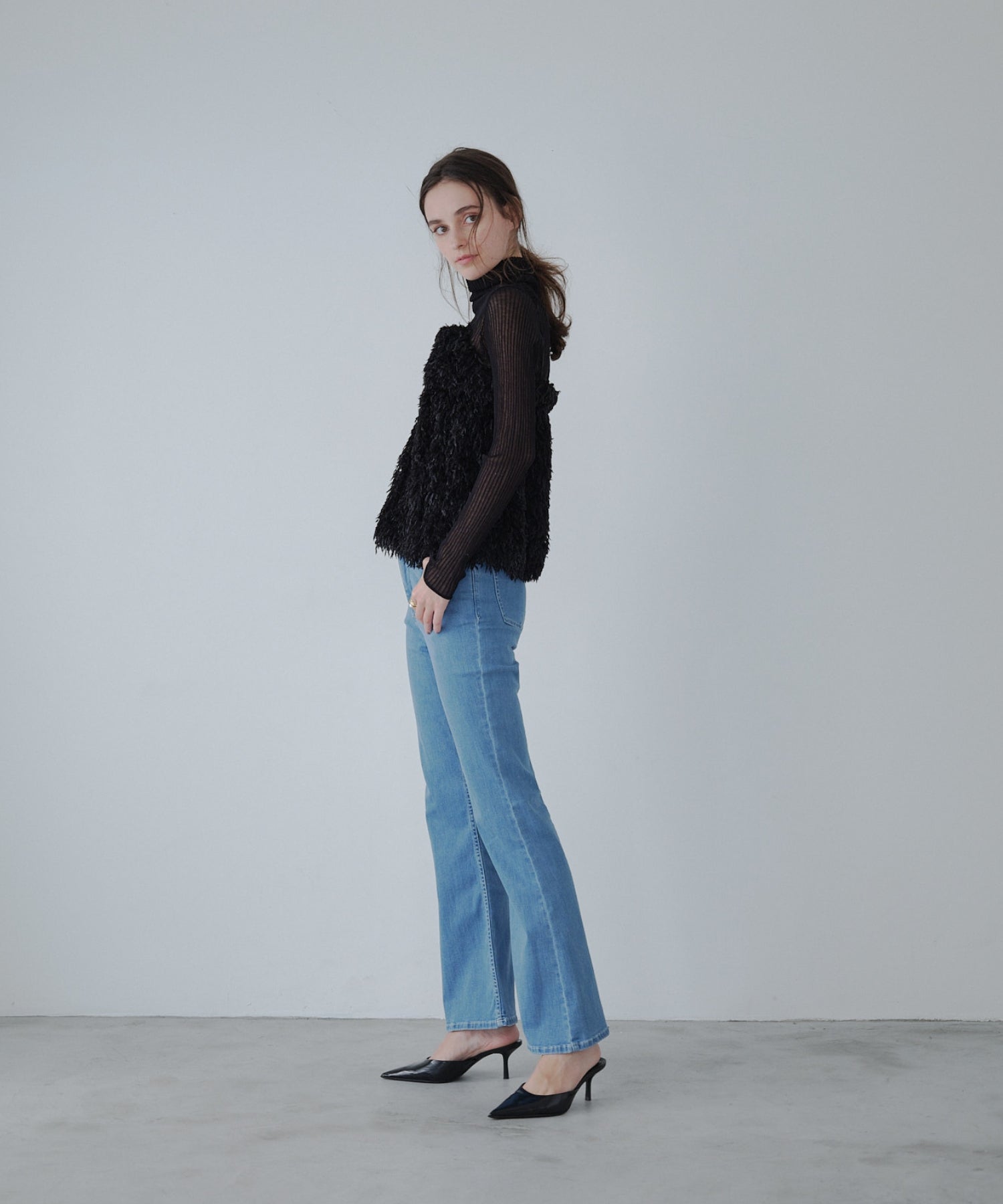 【SALE】Flare fit denim