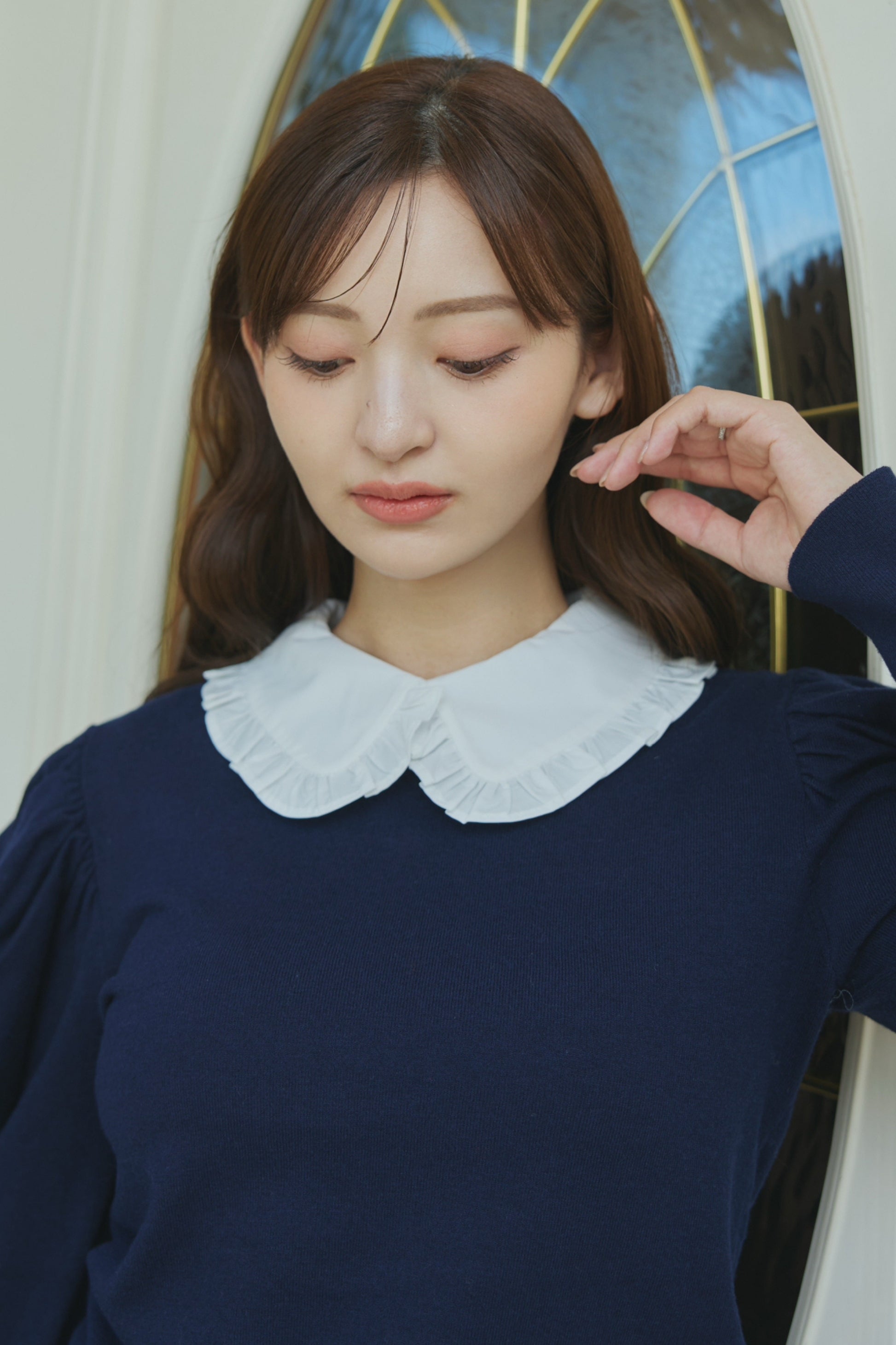 Puff Sleeve polo Knit