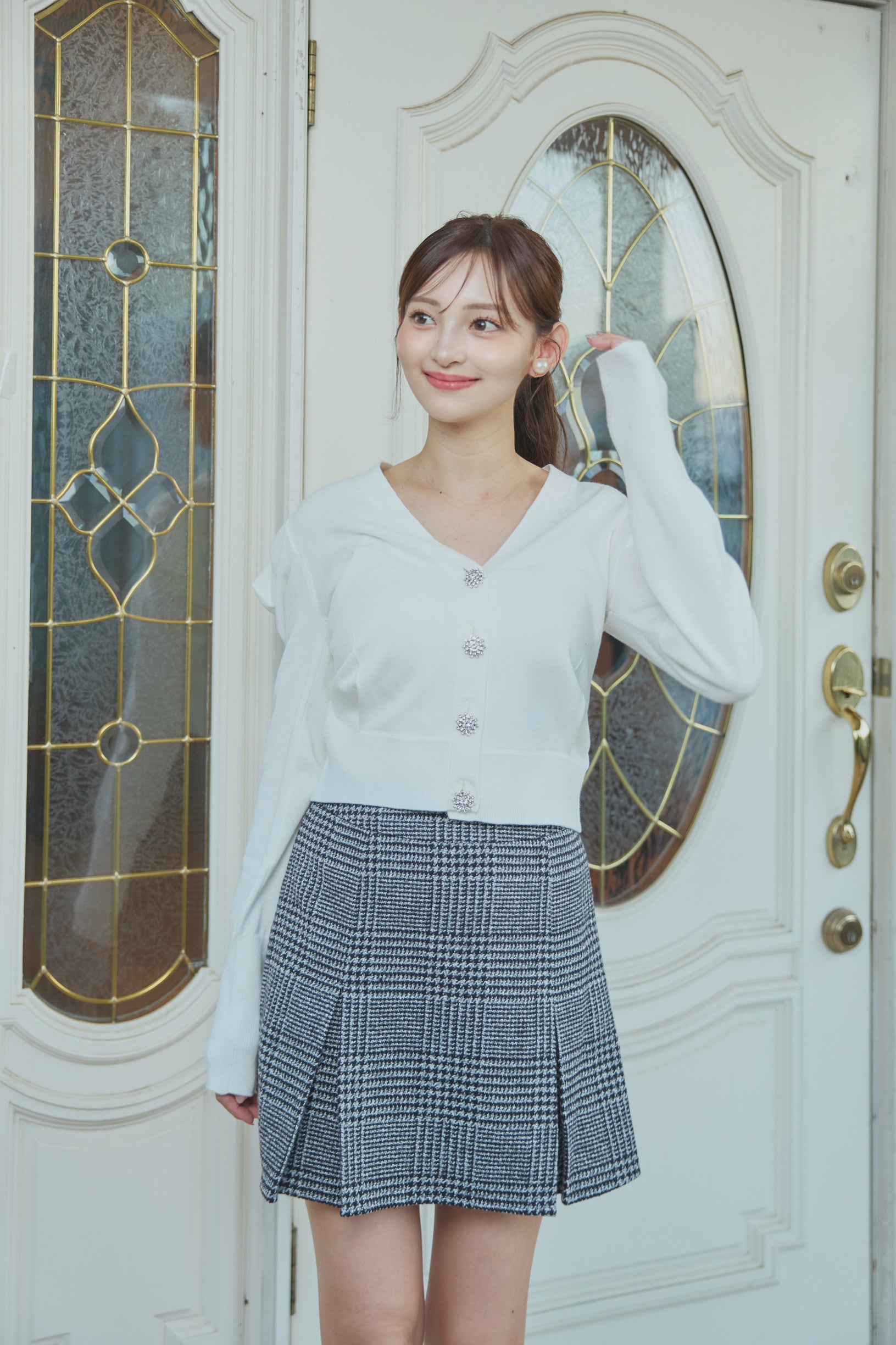 Bijou button cardigan