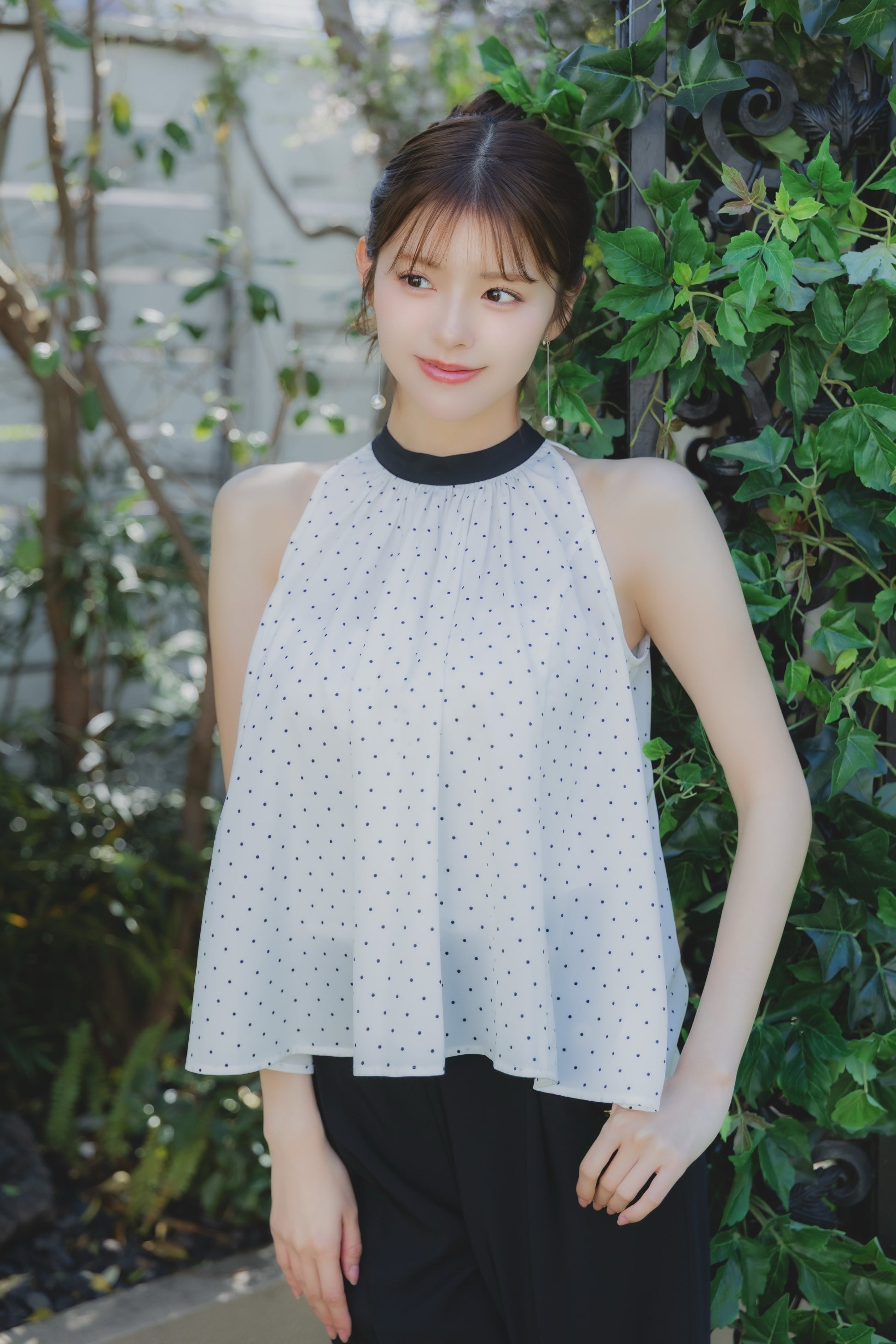 シフォンフレアブラウス