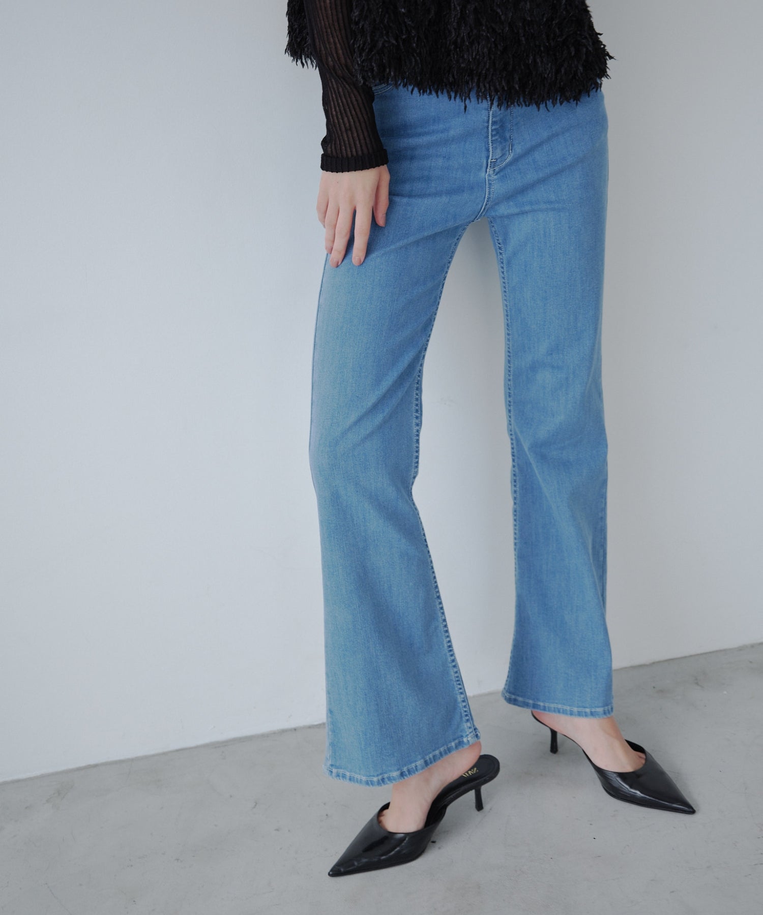 Flare fit denim