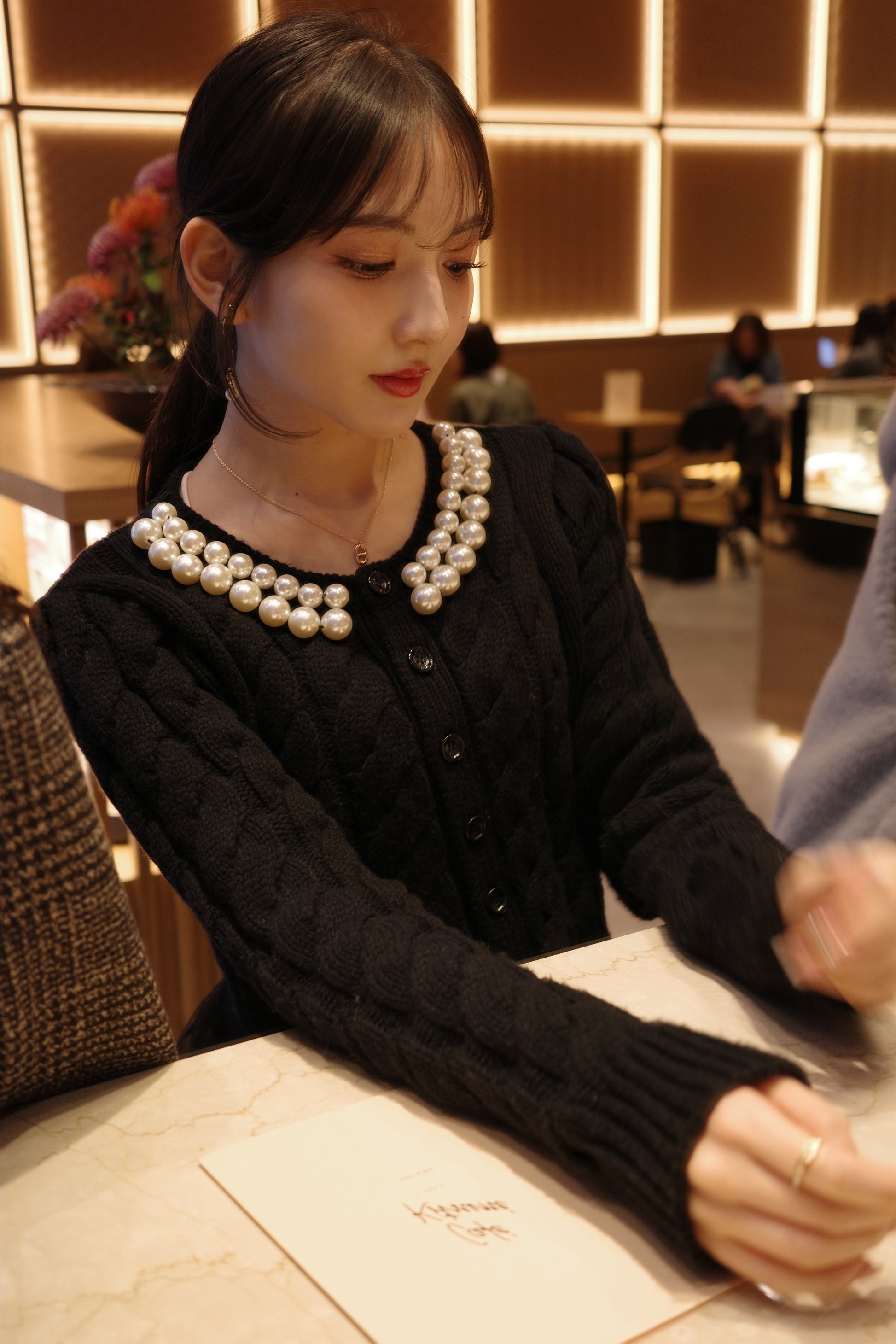 Pearl knit jacket