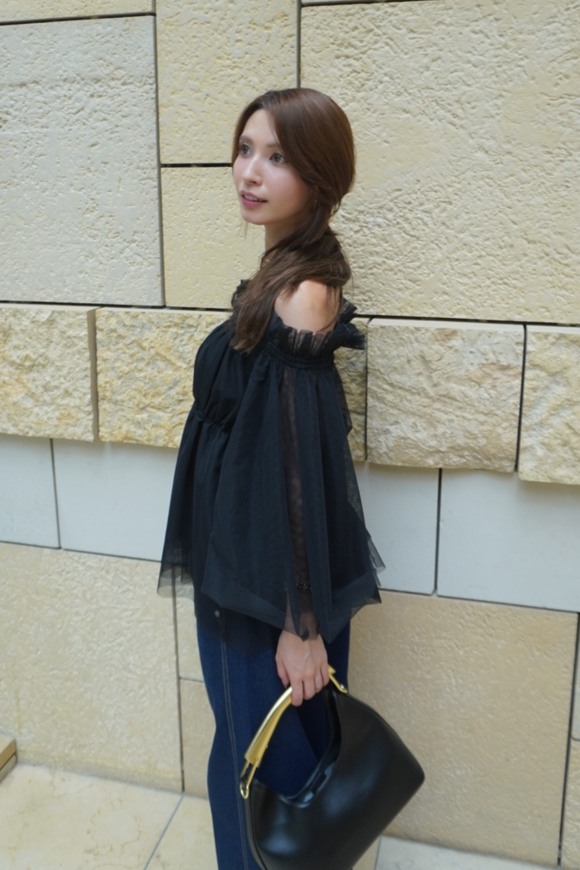 Wide leg denim