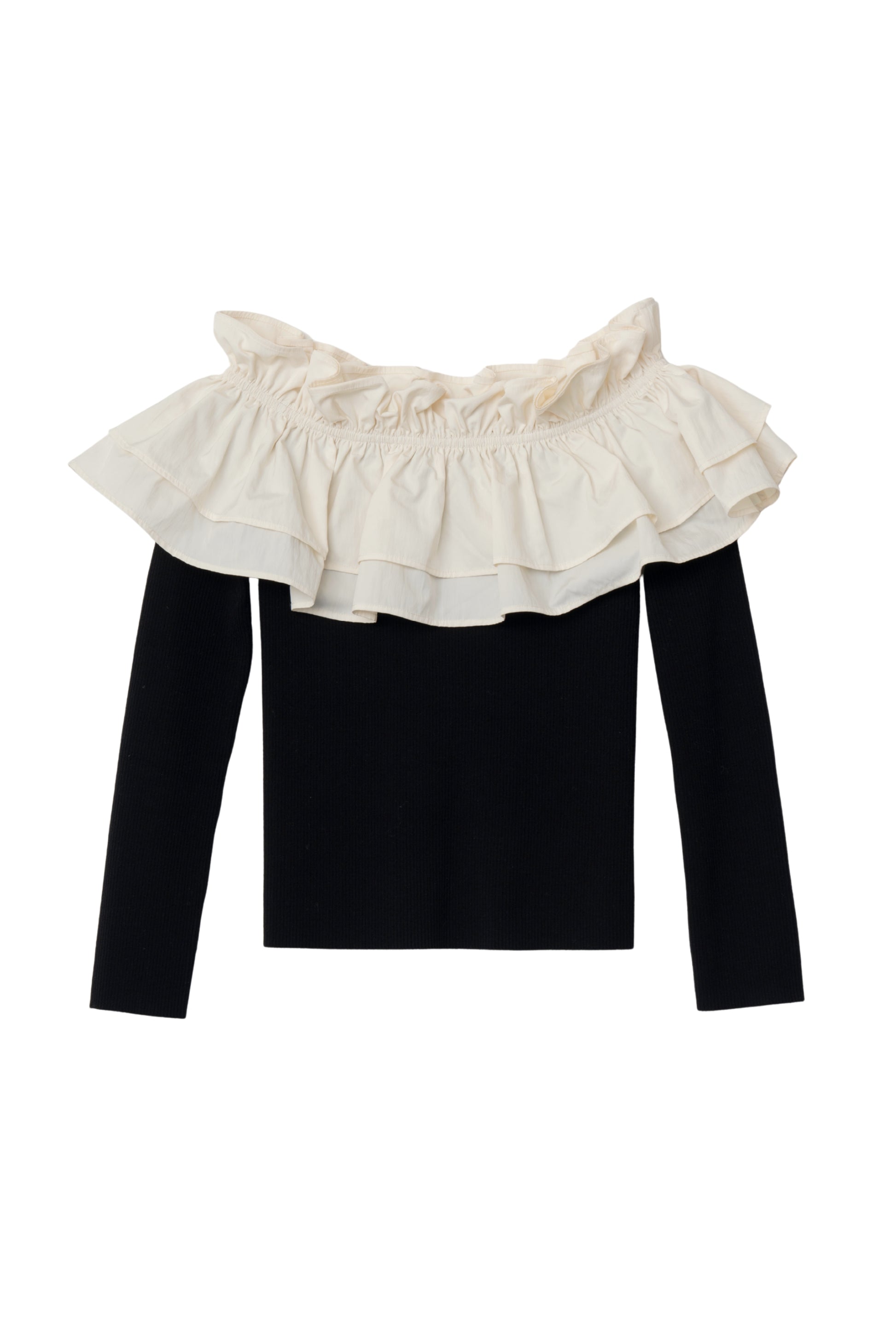 【美品】ORGUE オルグ　ラッフルフリルニット ラッフルフリルニット