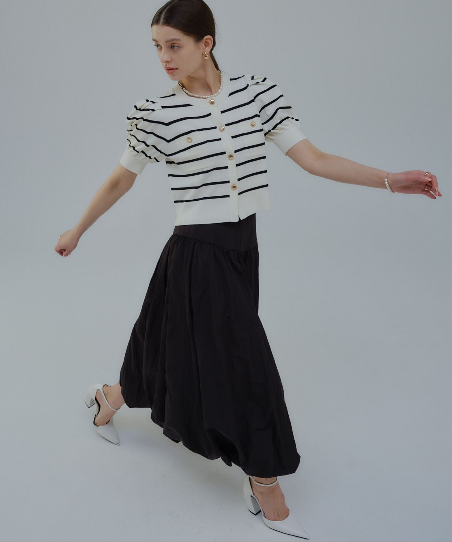 Corset balloon skirt【Black】