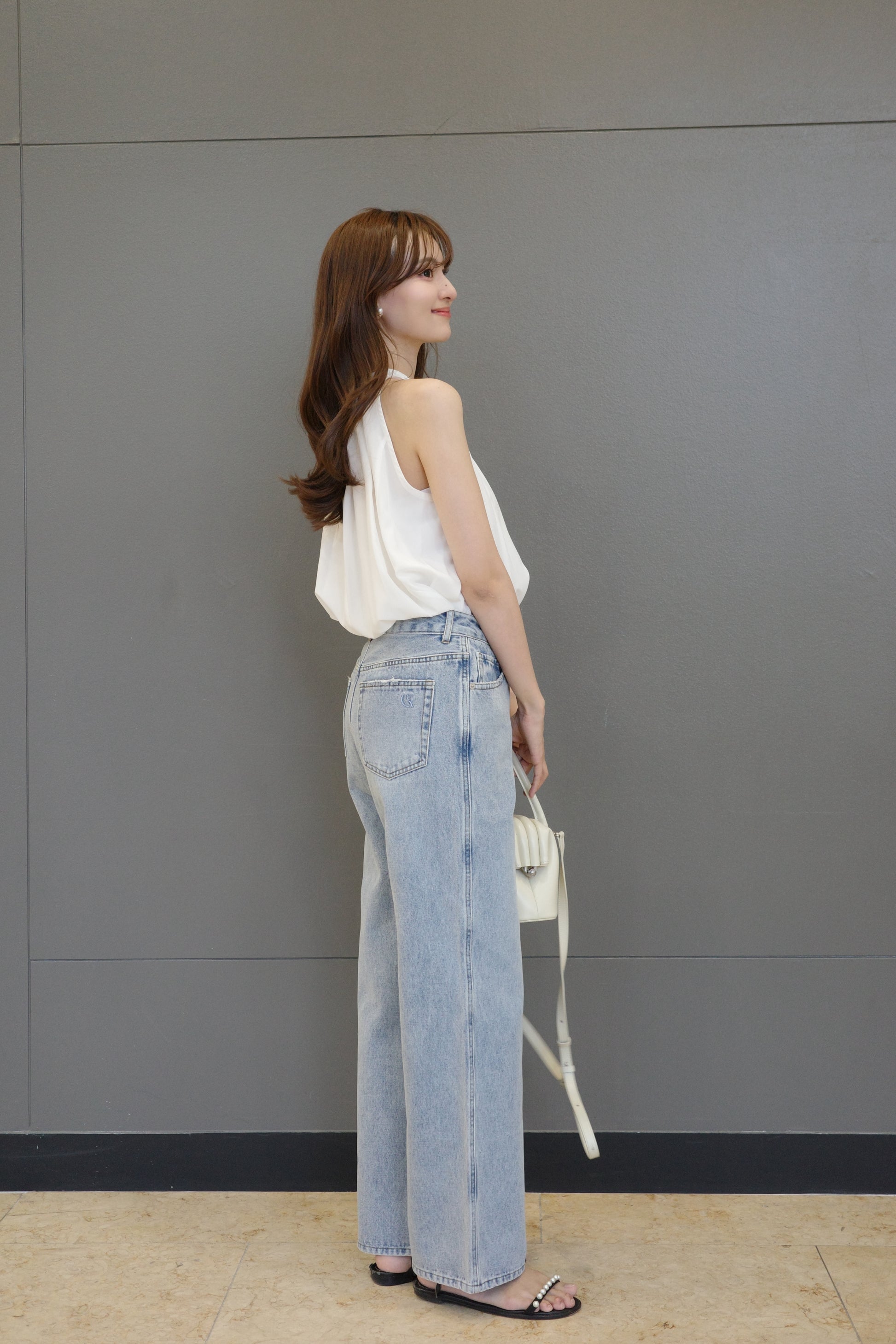 スリムフレアデニム