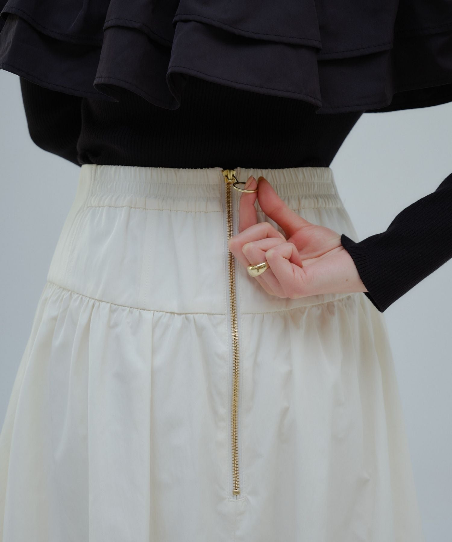 Corset balloon skirt【White】