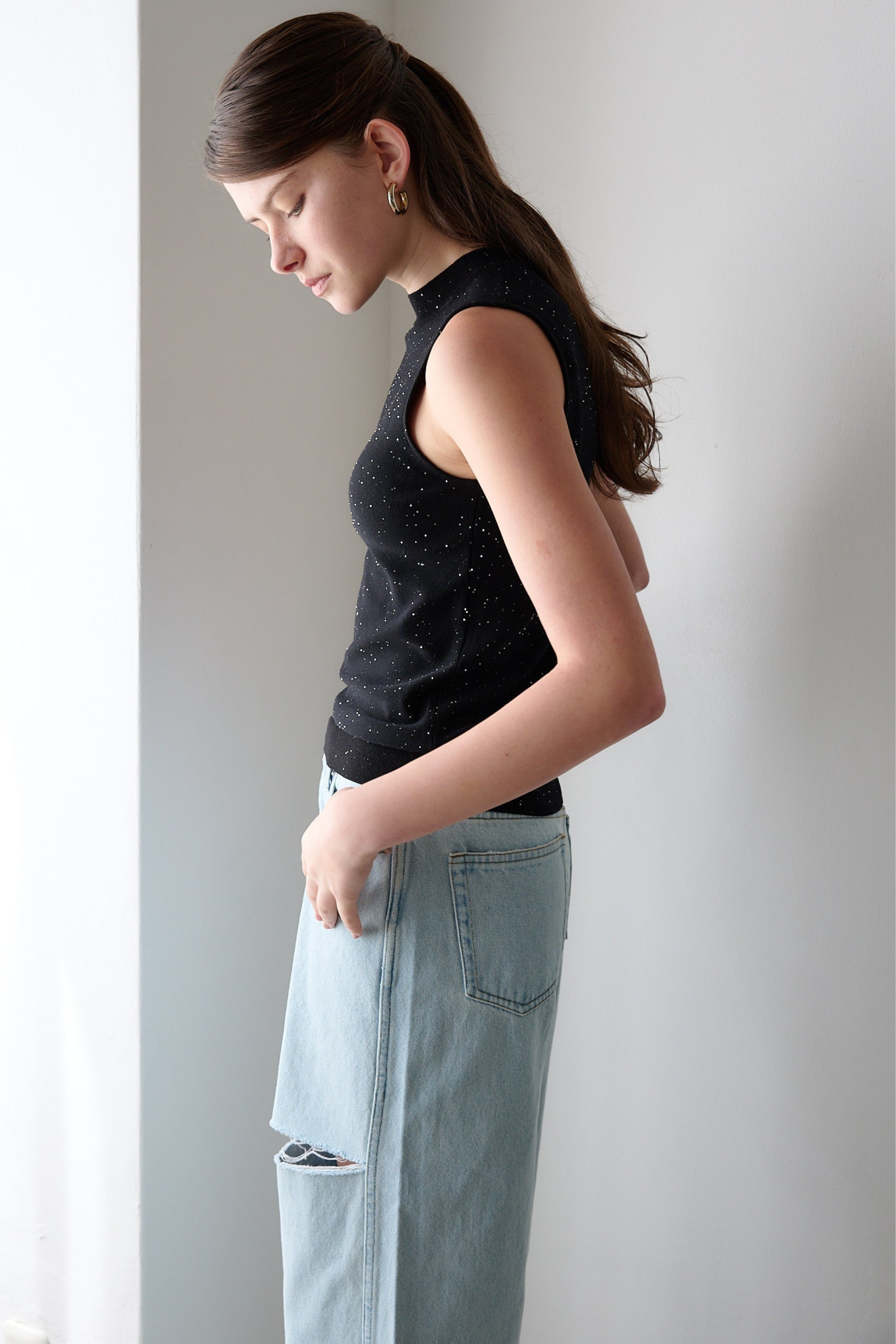 Lame knit