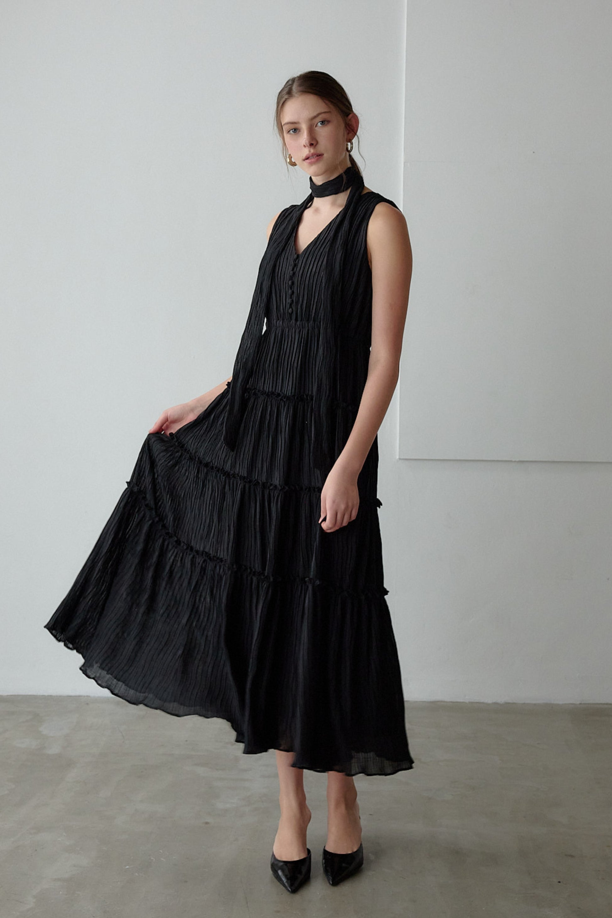 Tiered flare one-piece