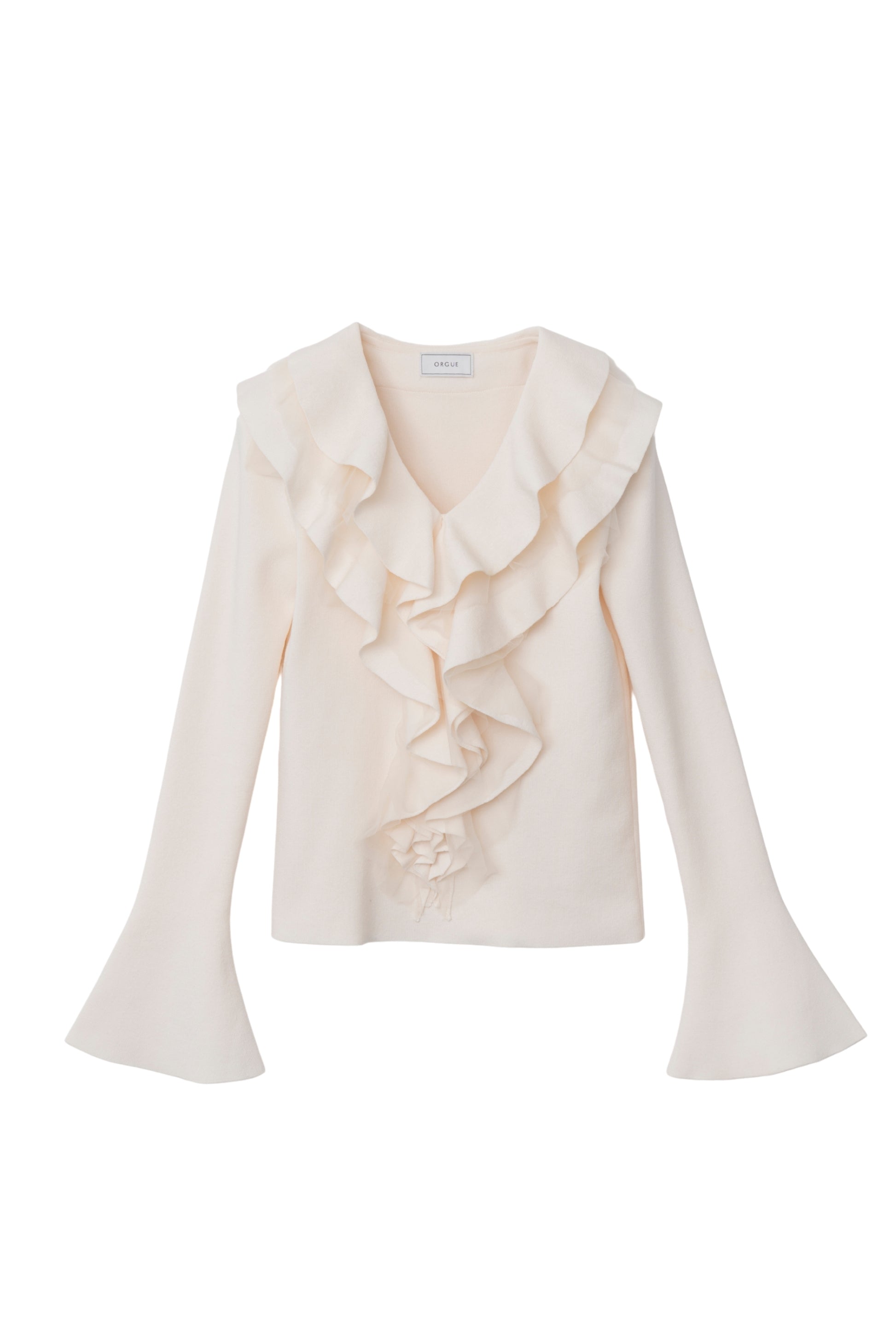 ラッフルフリルニット