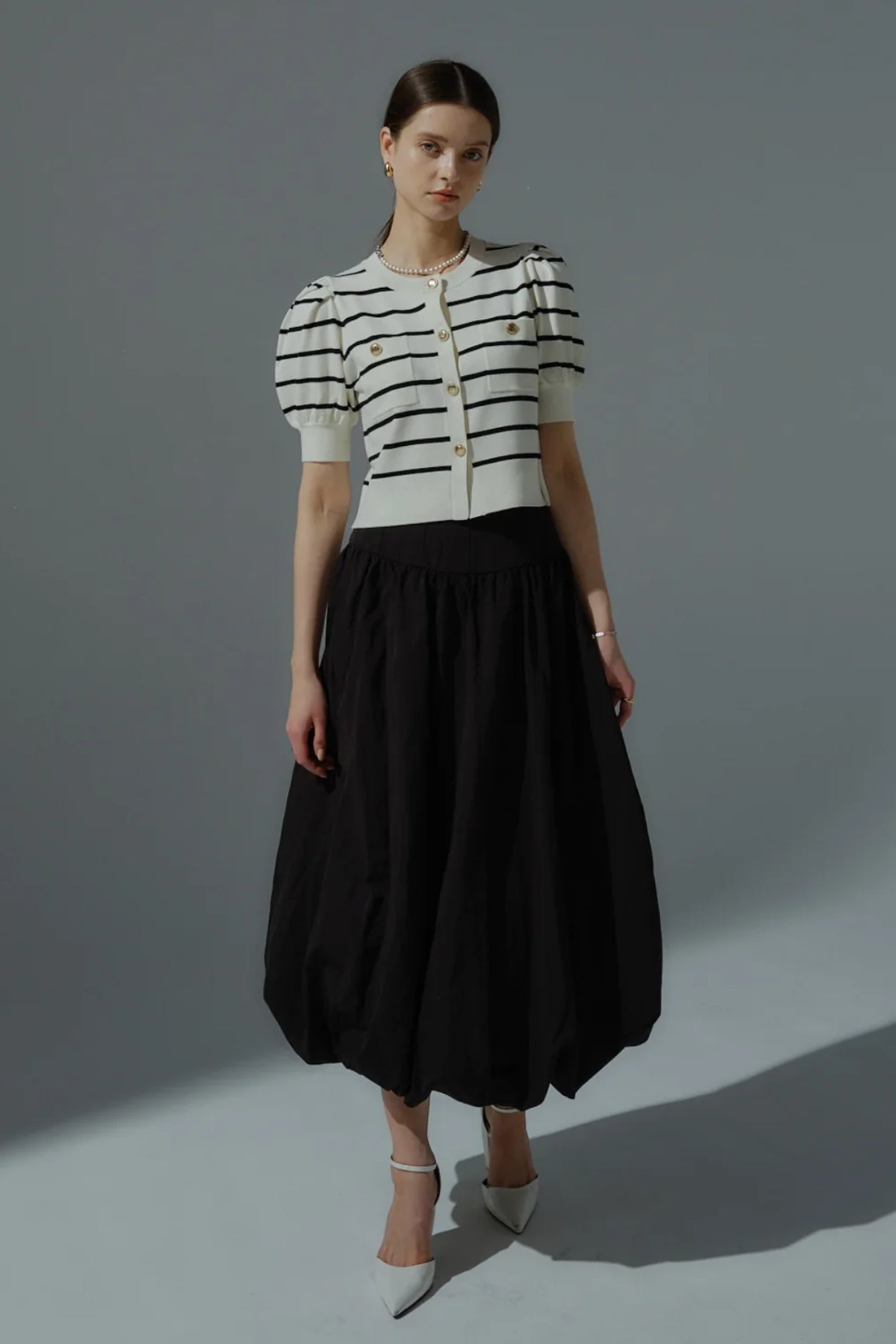 Corset balloon skirt