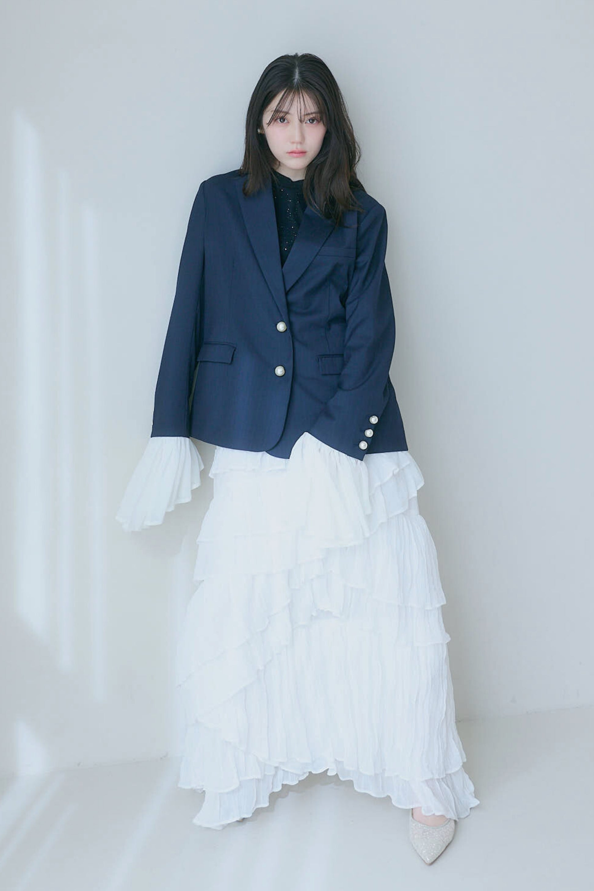 シフォンティアードスカート