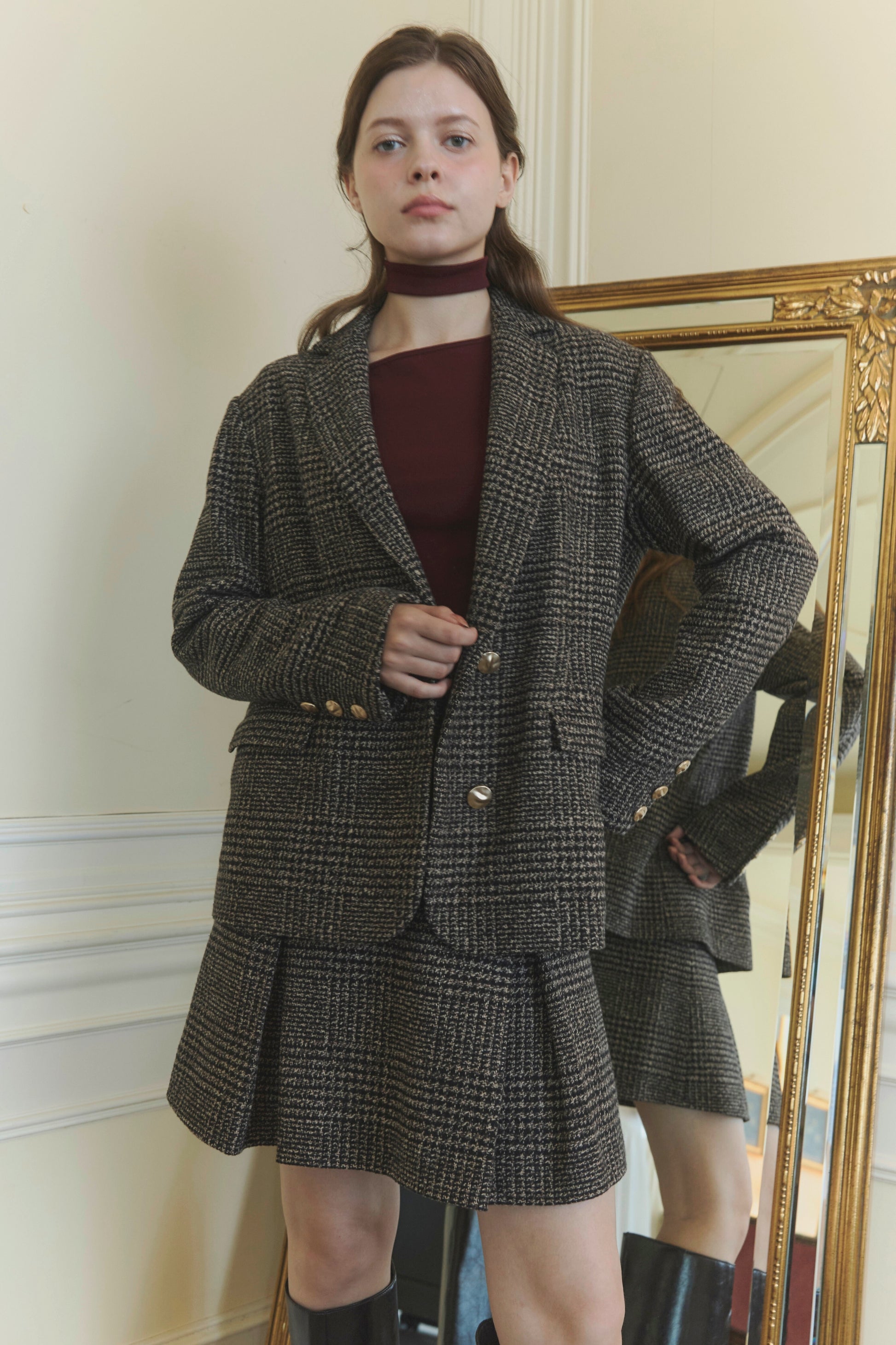 ジャケット・アウター ORGUE Over check jacket Over check jacket