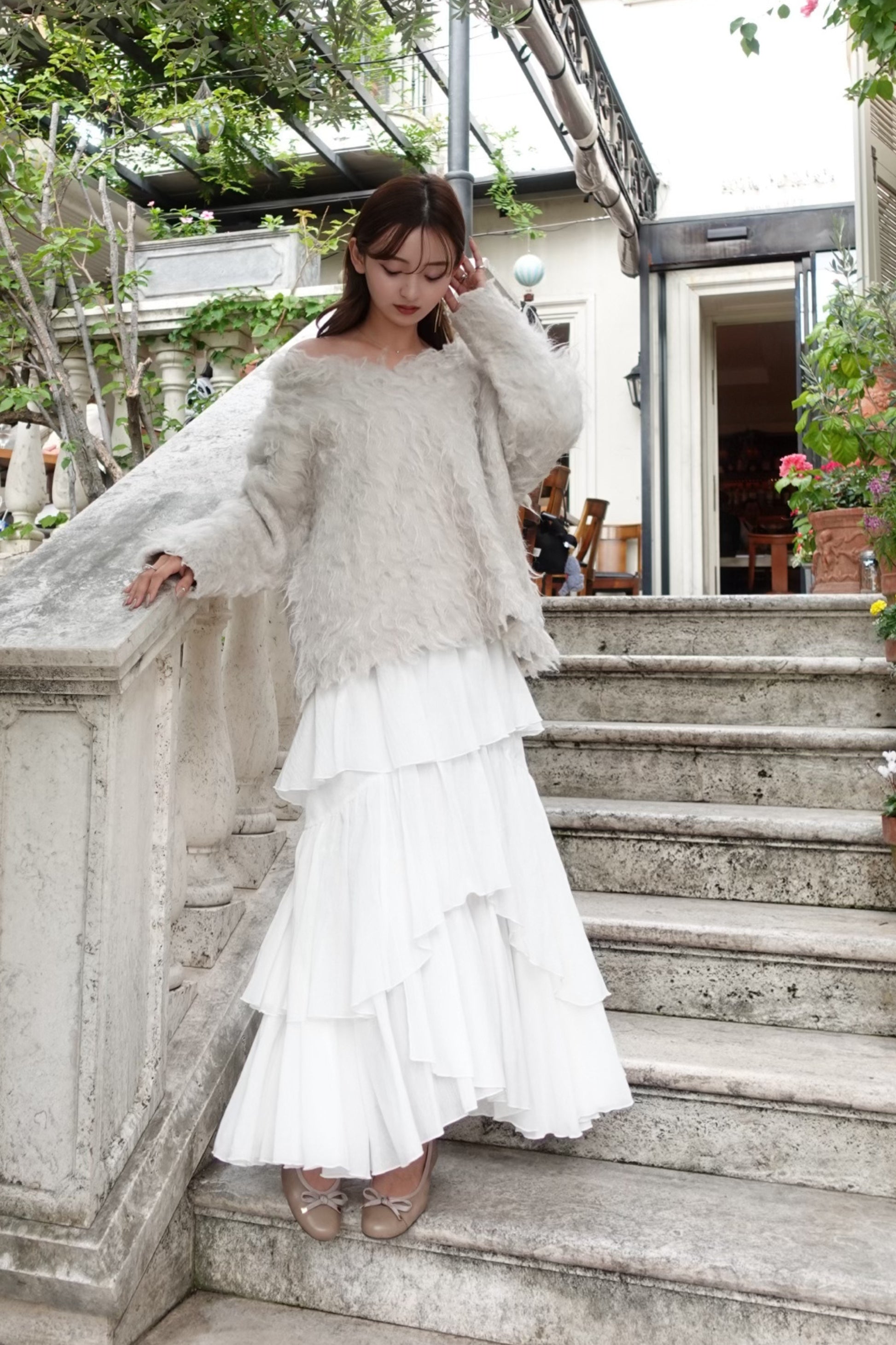 【SALE】Shaggy knit