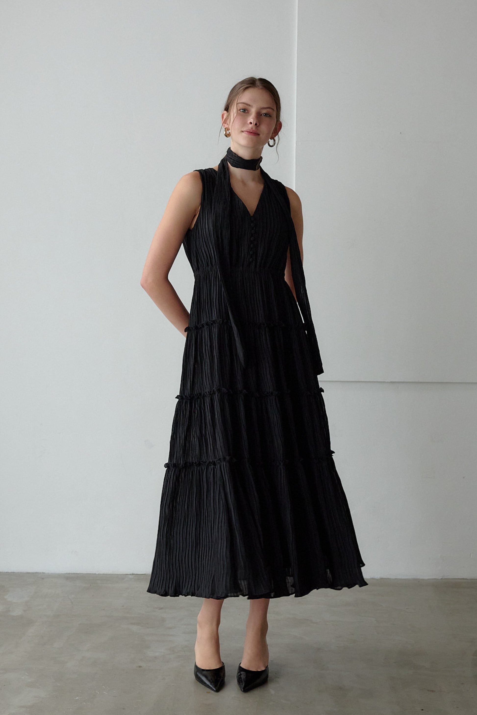 Tiered flare one-piece
