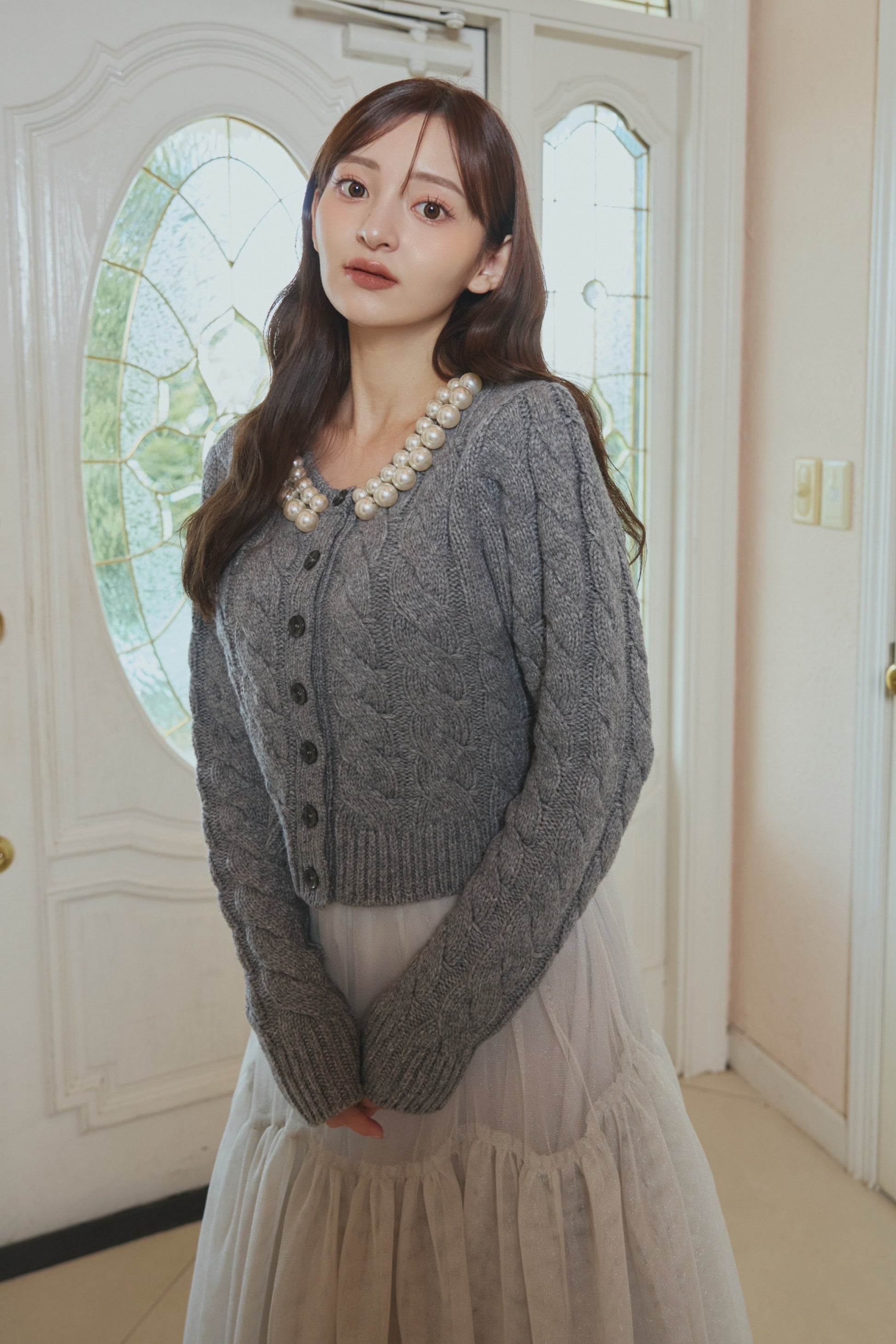 Pearl knit jacket