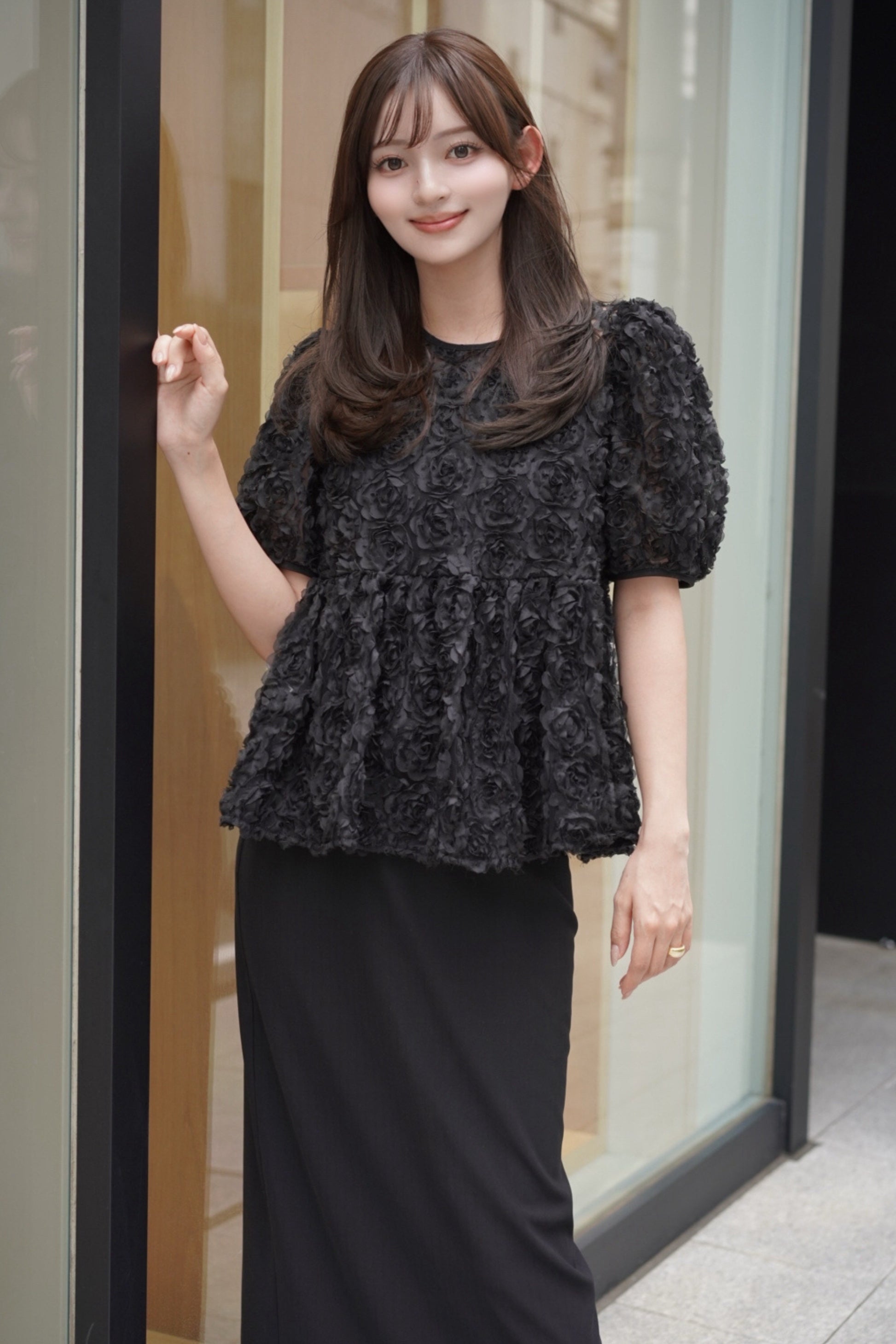 ORGUE オルグ刺繍トップス