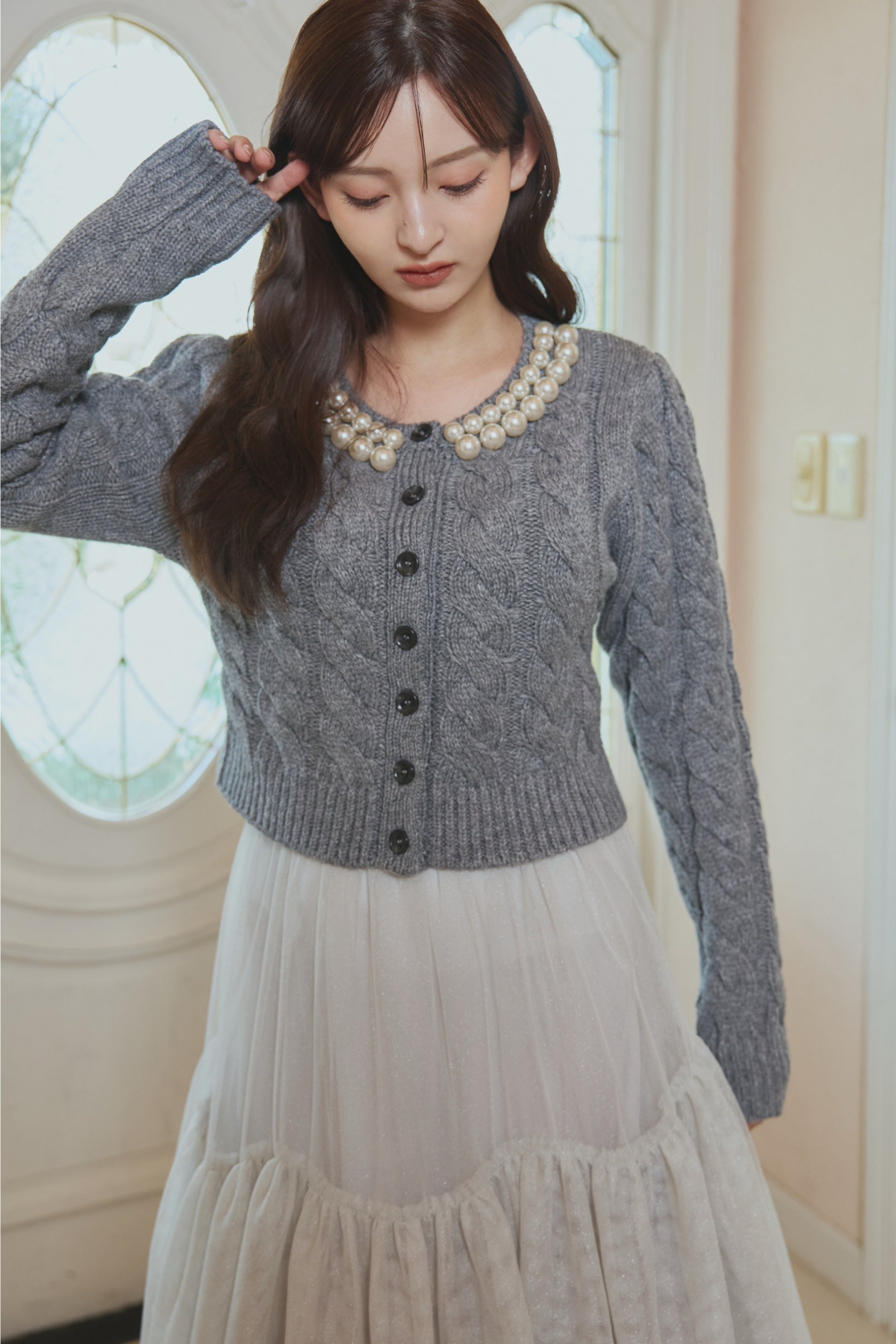 Pearl knit jacket