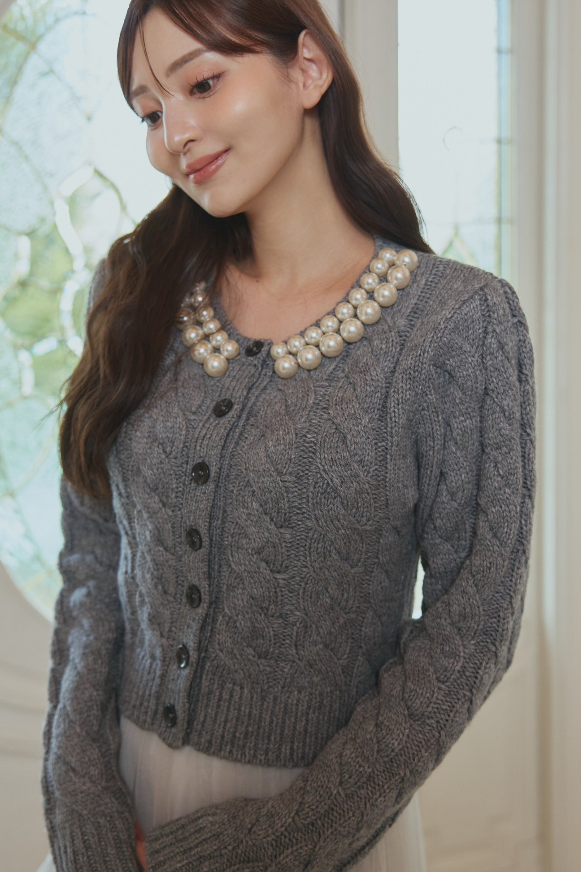 Pearl knit jacket
