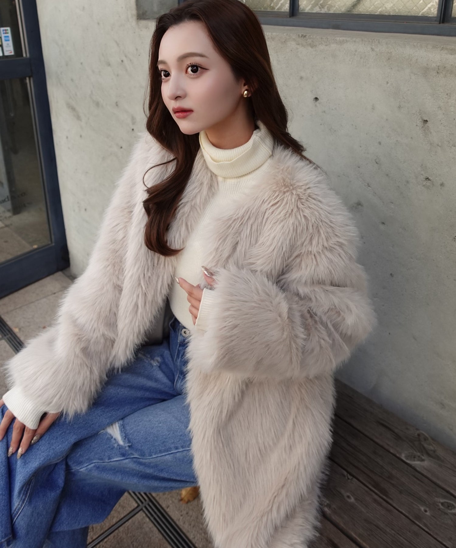 オルグ♡Loose fur coat 新品タグ付き - メルカリ｜毛皮・ファー