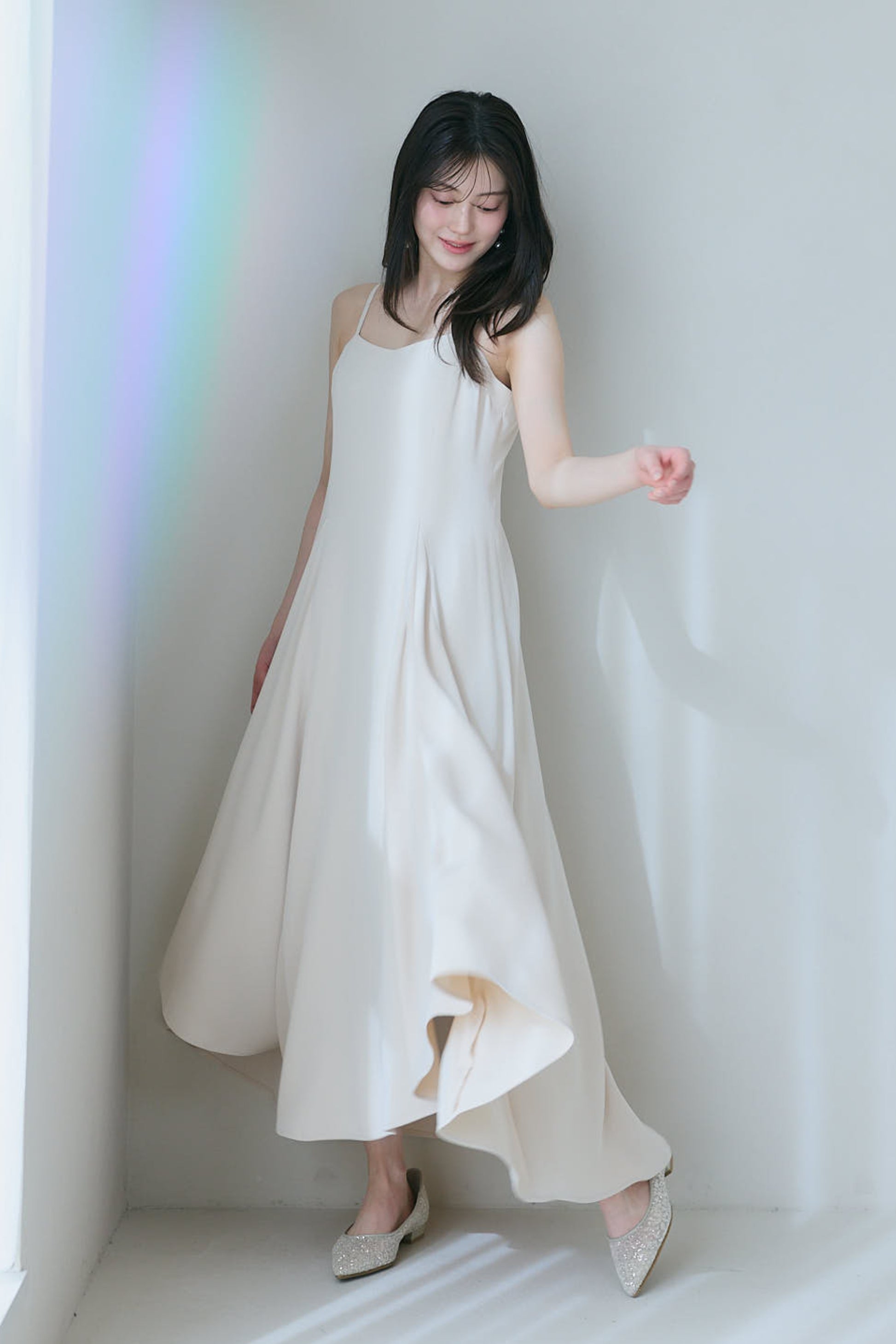 ラッフルキャミワンピース