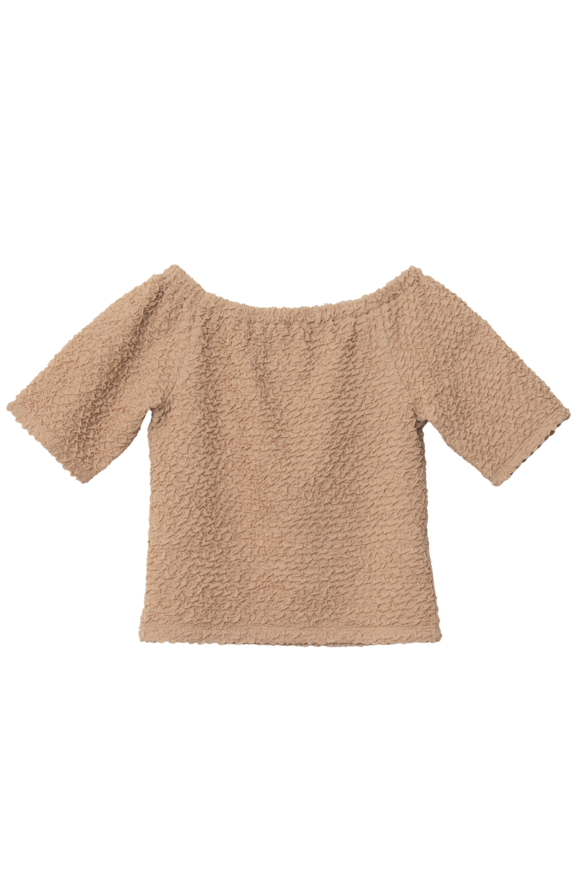 シャーリングカットトップス