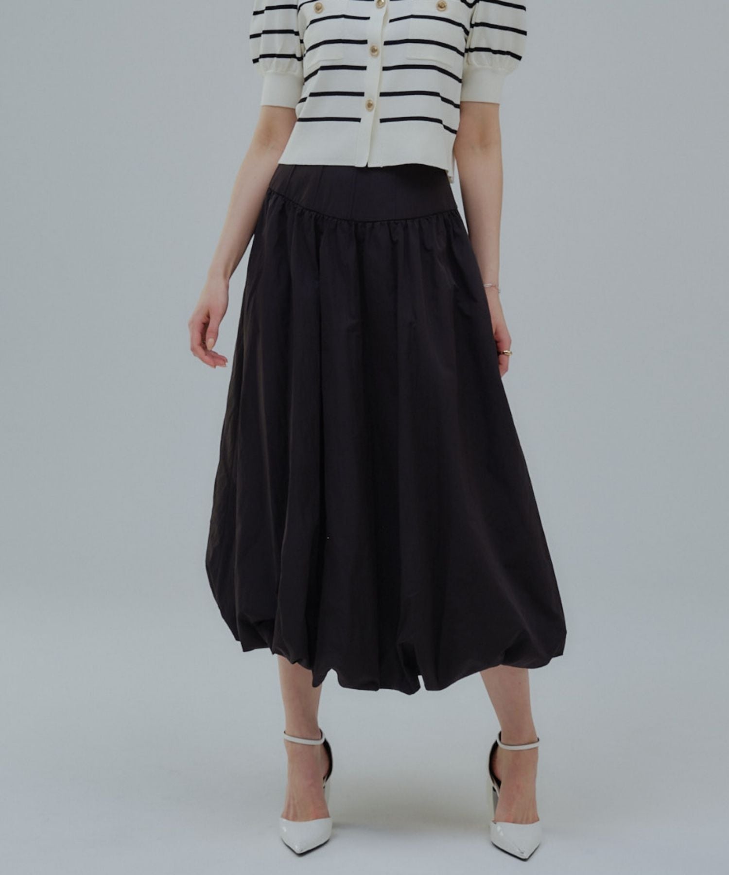 Corset balloon skirt【Black】