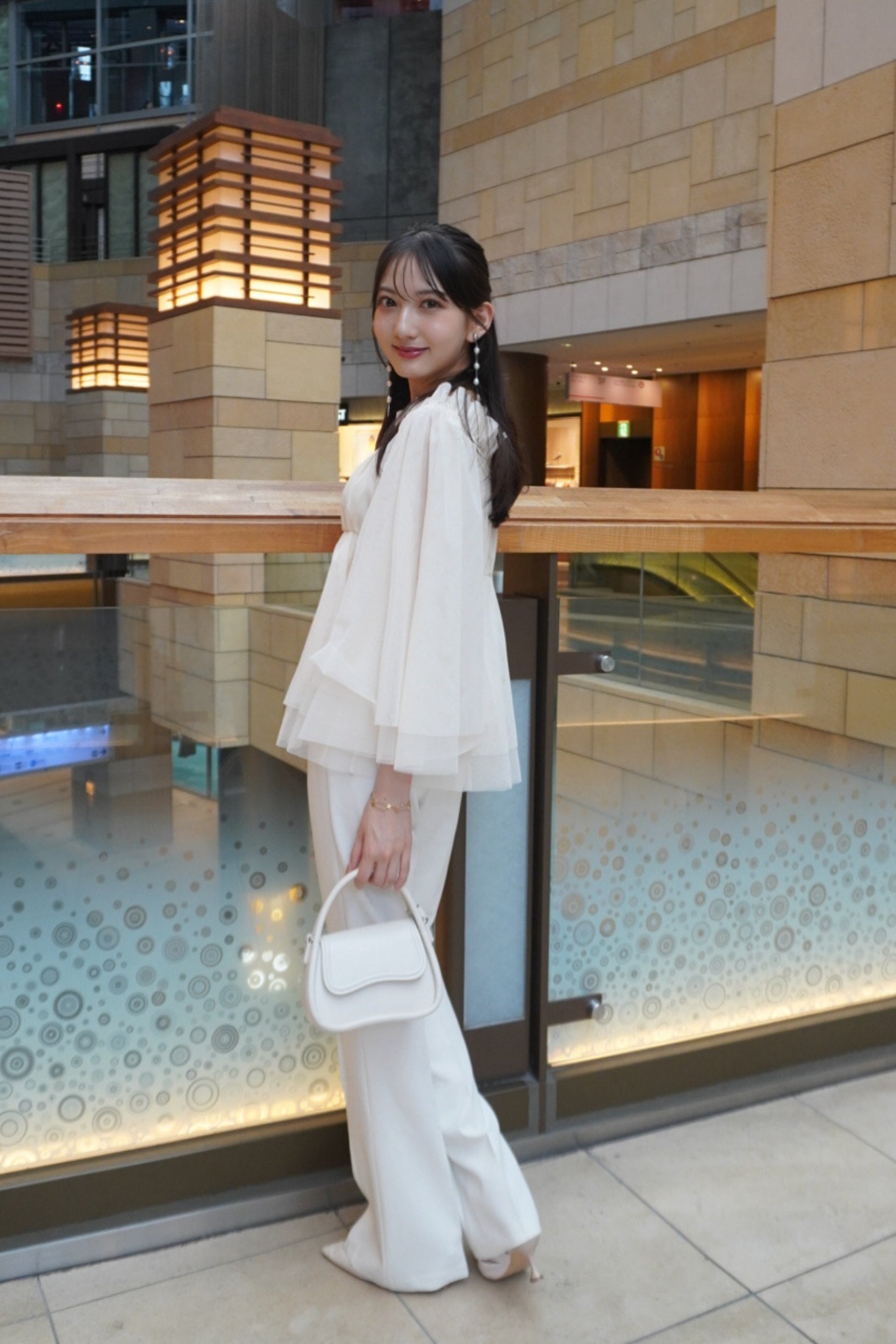 Tulle  peplum blouse