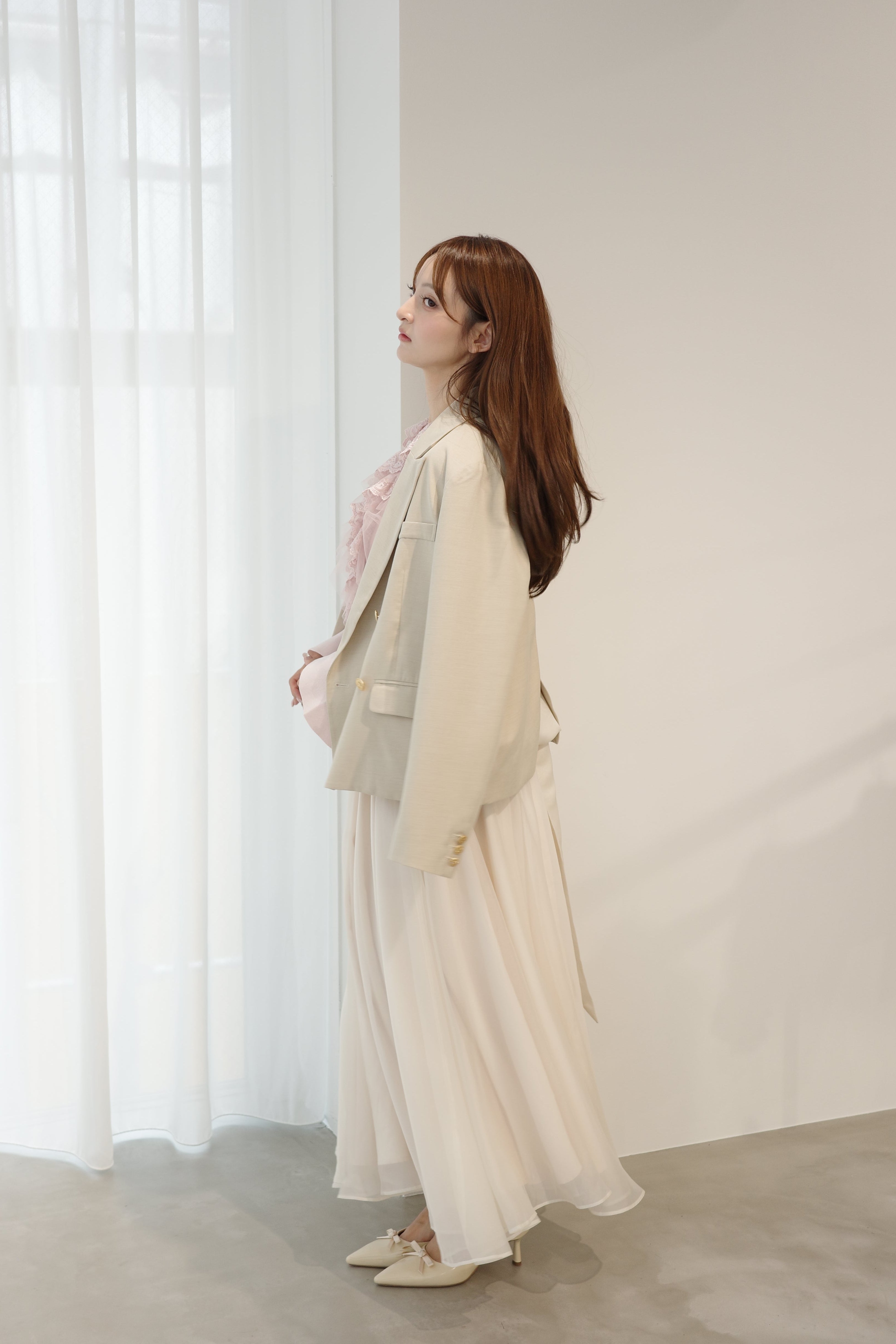 フレアシフォンスカート